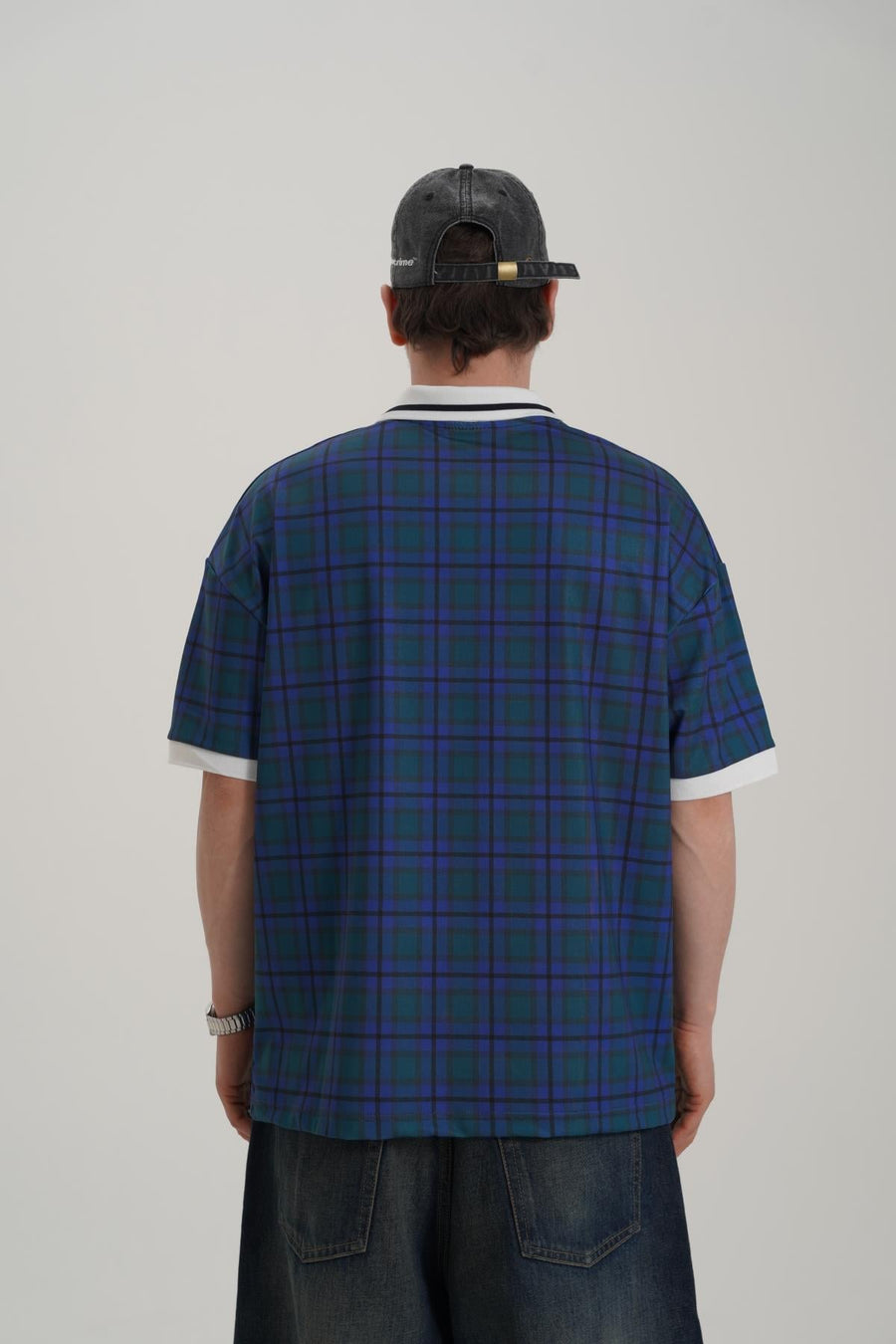 Adventure Baskılı Mavi Oversize Forma Tshirt PM01 26Y282