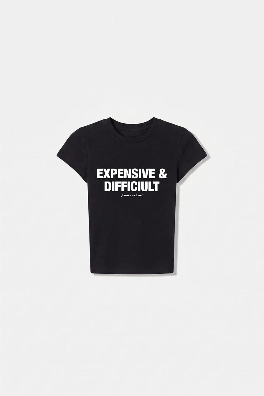JR Expensive Baskılı Siyah Kadın Fit Top