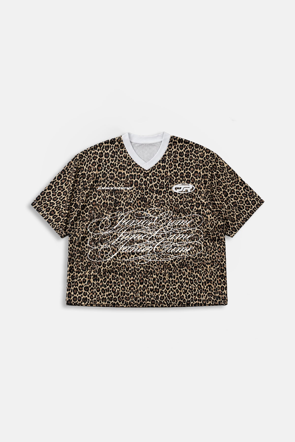 JR Leopard Boxy Kalıp Forma Tshirt