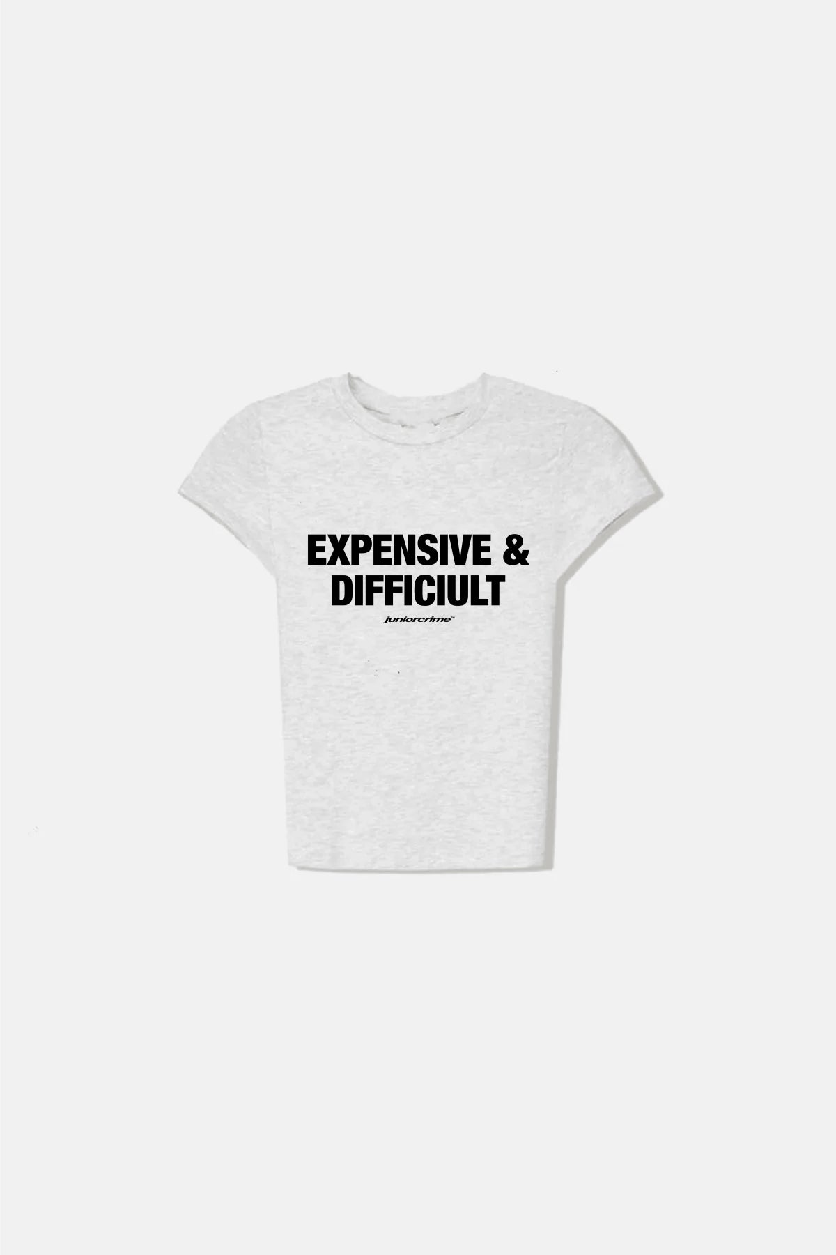 JR Expensive Baskılı Gri Kadın Fit Top