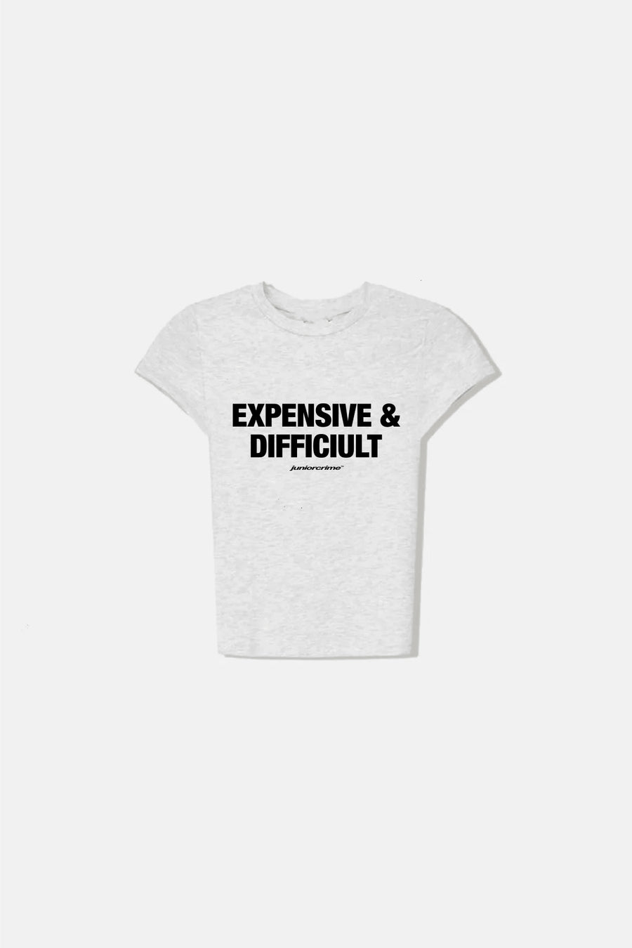 JR Expensive Baskılı Gri Kadın Fit Top
