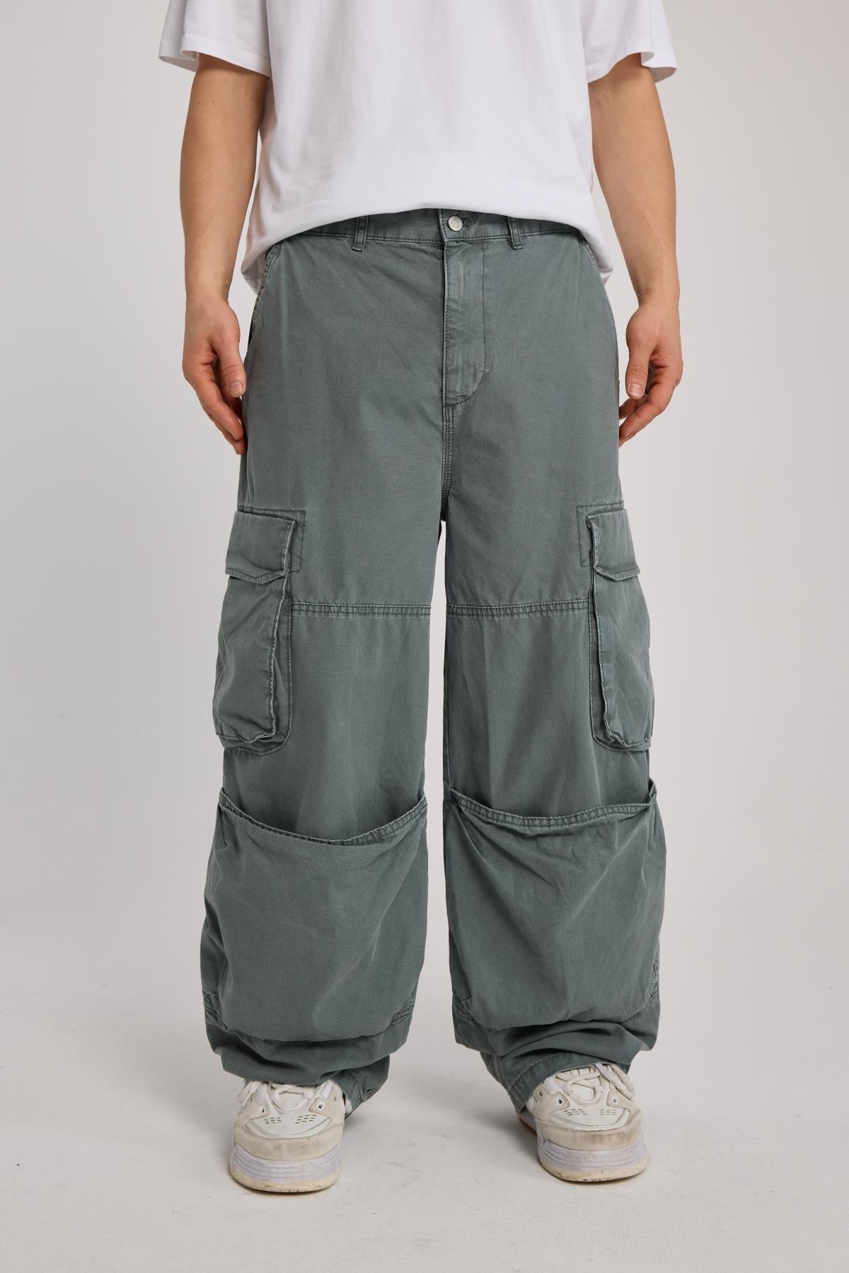 Kanguru Cep Detay Baggy Pantolon