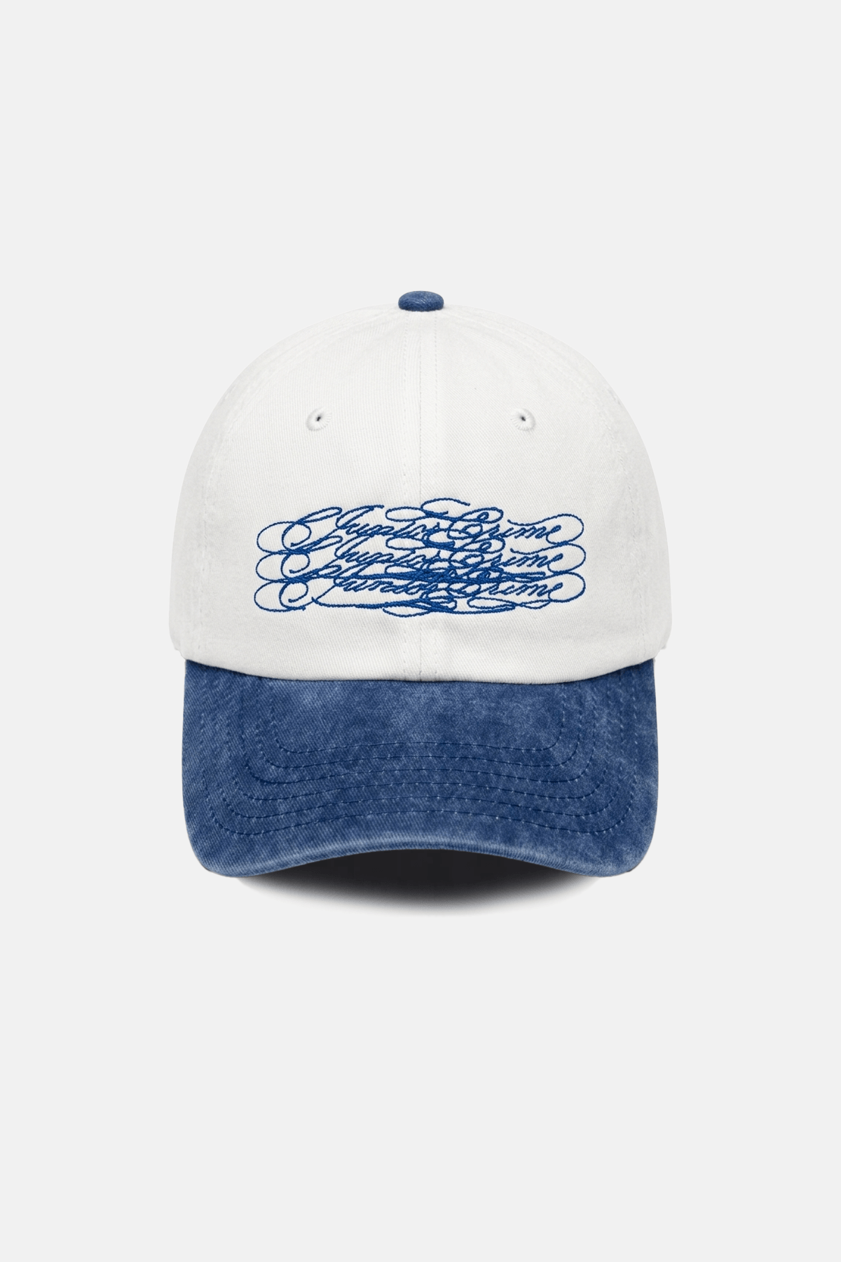 JR Signature Double Color White Cap
