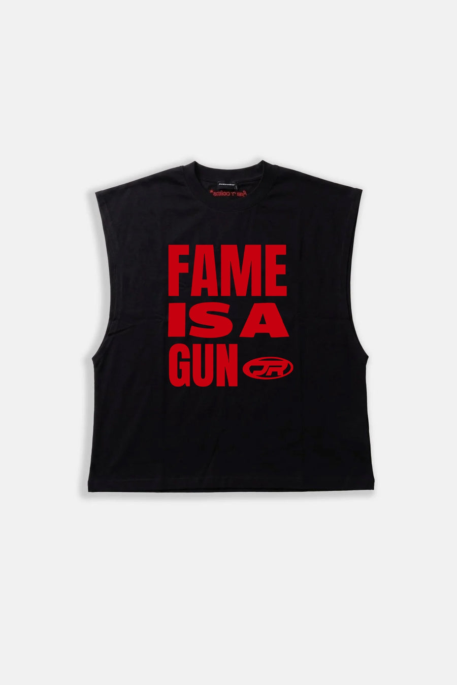 JR Fame Baskılı Boxy Fit Siyah Tshirt
