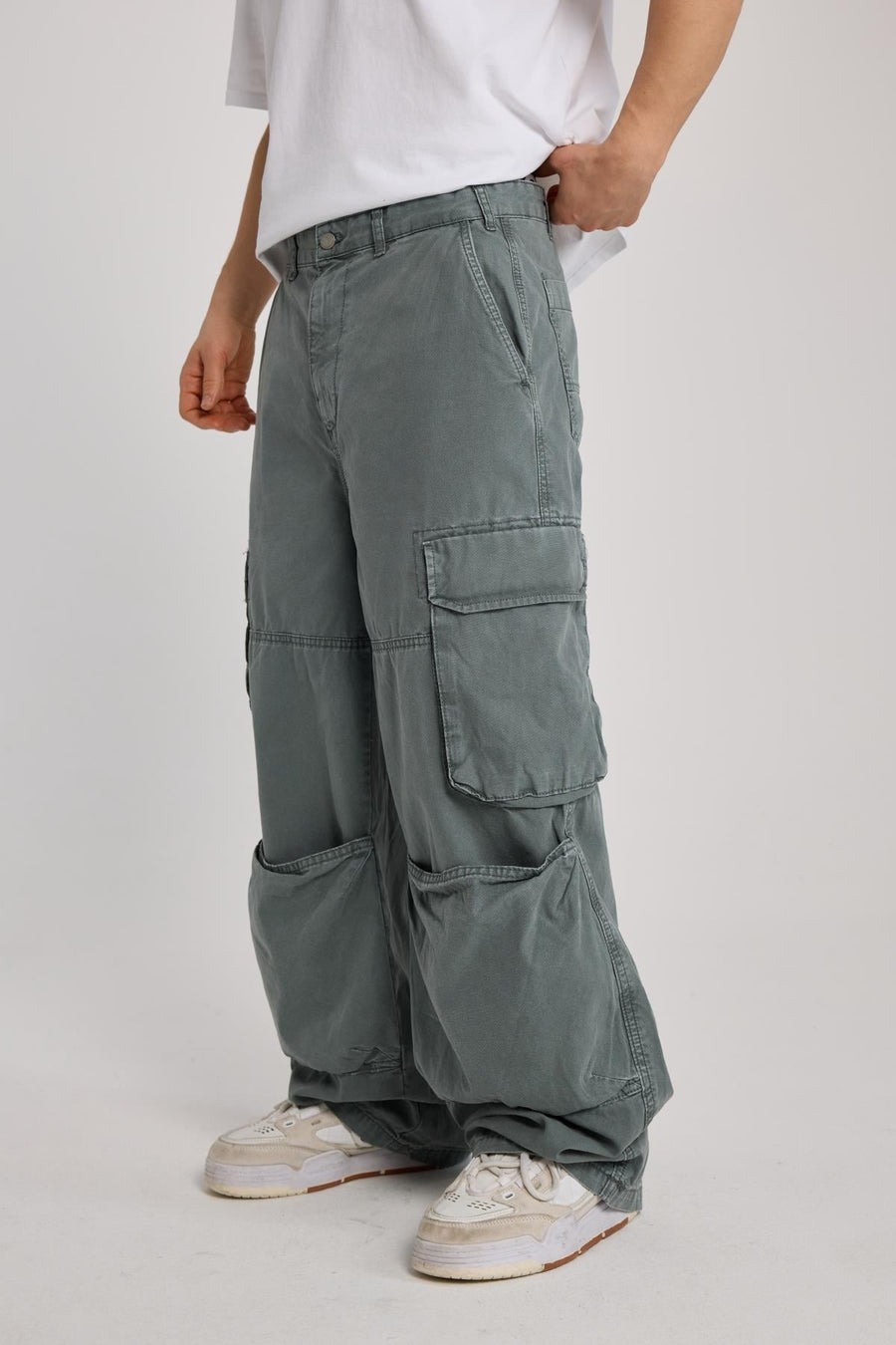 Kanguru Cep Detay Baggy Pantolon