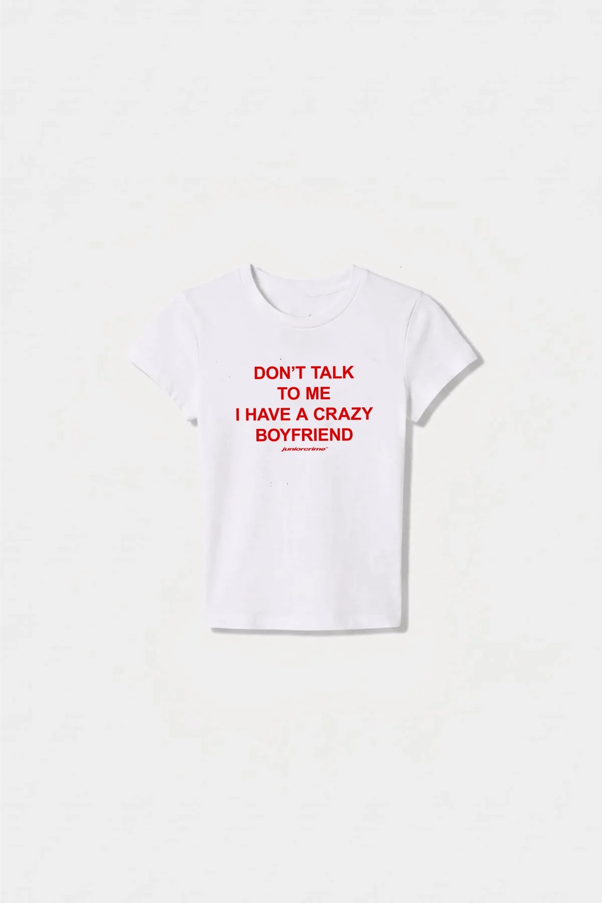 JR Bf Baskılı Beyaz Kadın Fit Top