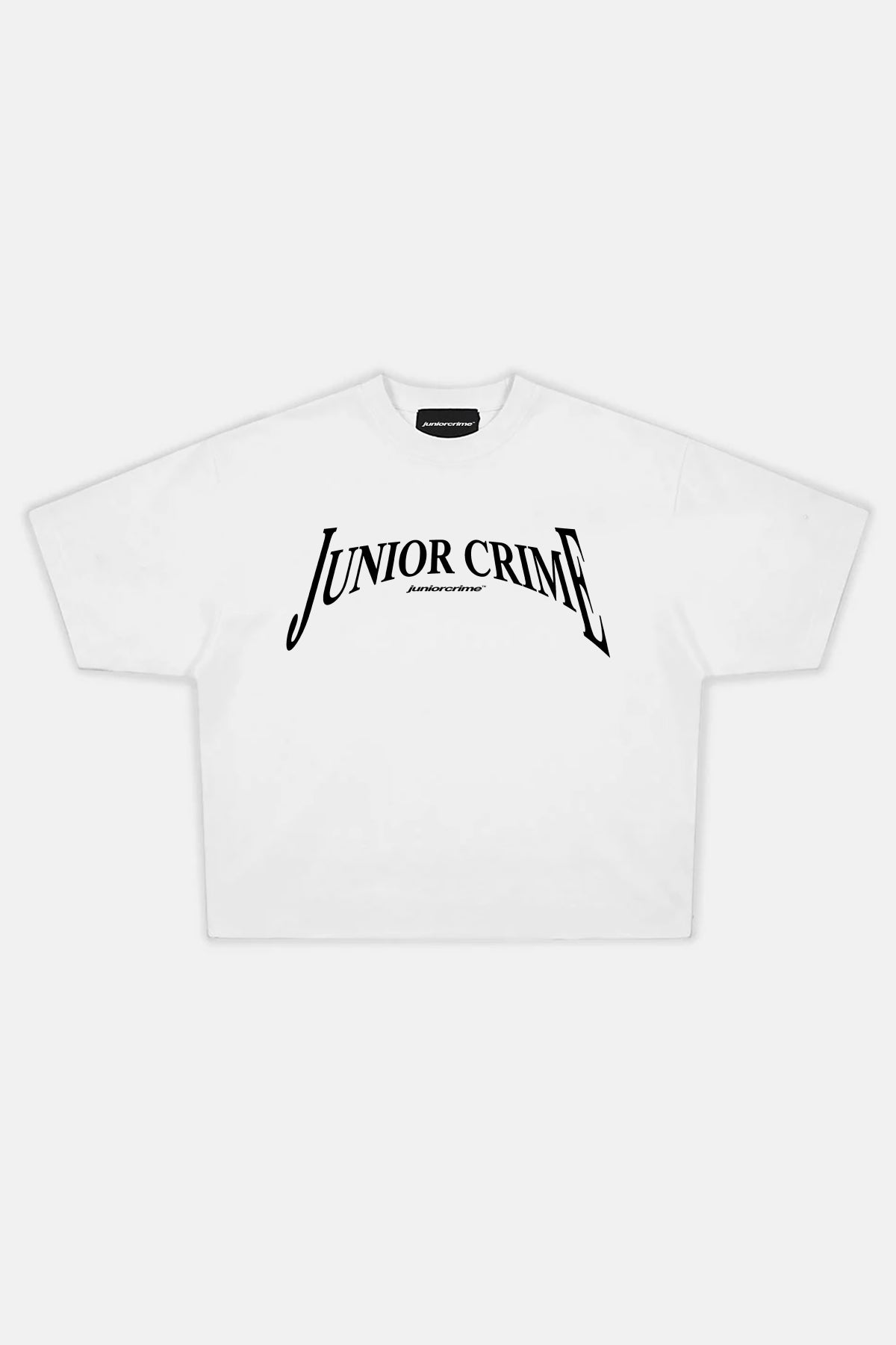 JR Logo Baskılı Beyaz Boxy Fit Tshirt