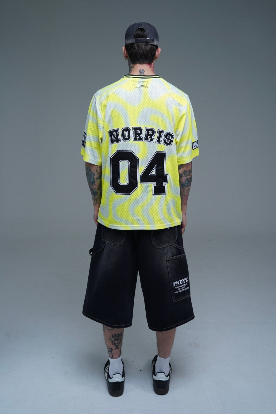 Patch Detay Neon Oversize Forma Tshirt