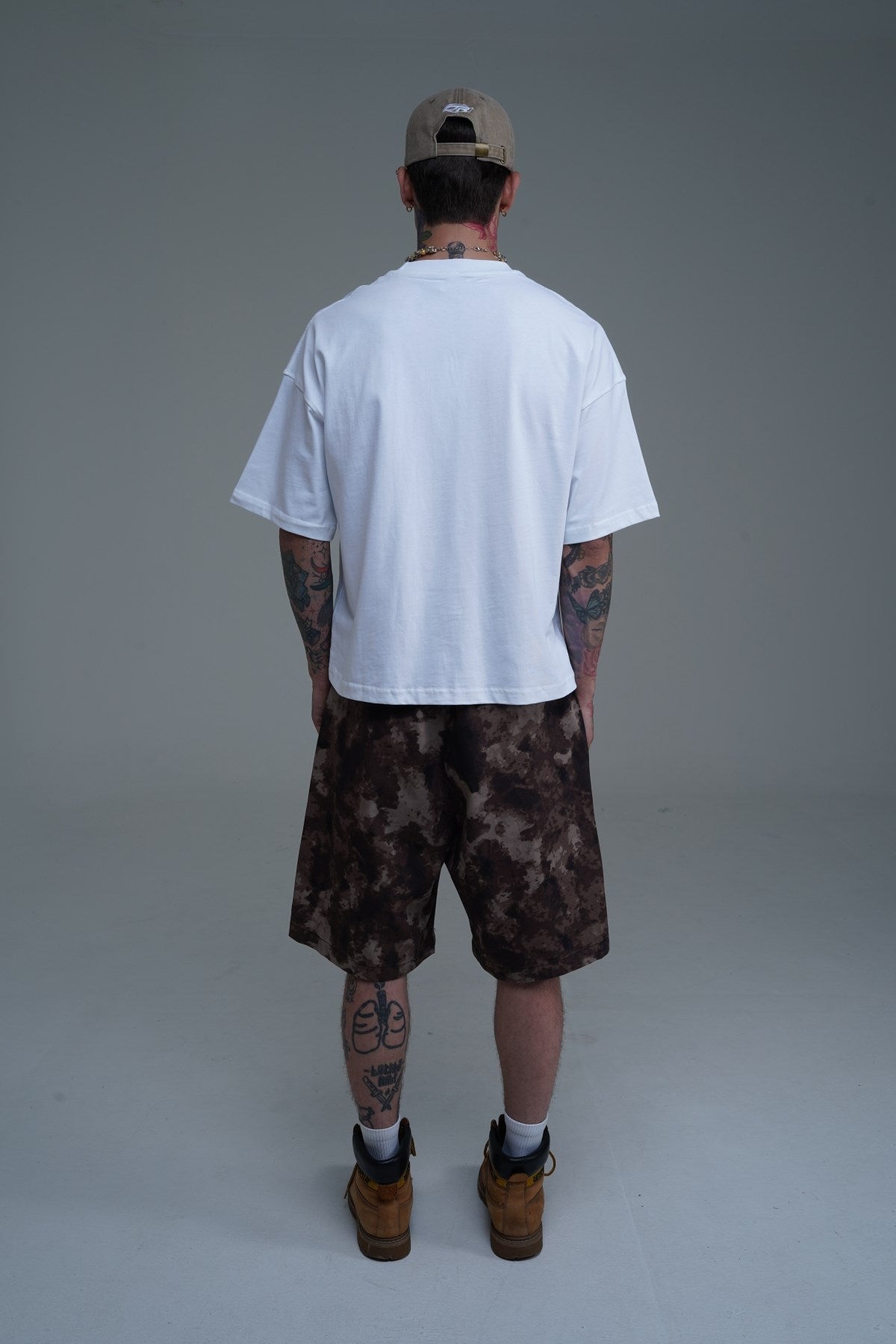 JR Beyaz Boxy Fit Basic Oversize Tshirt