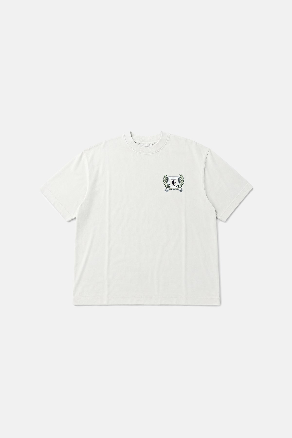 TCC Baskılı Bej Oversize Tshirt