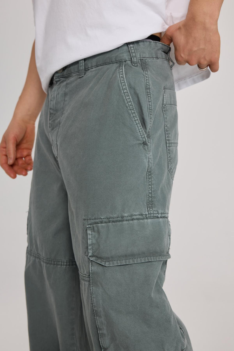 Kanguru Cep Detay Baggy Pantolon