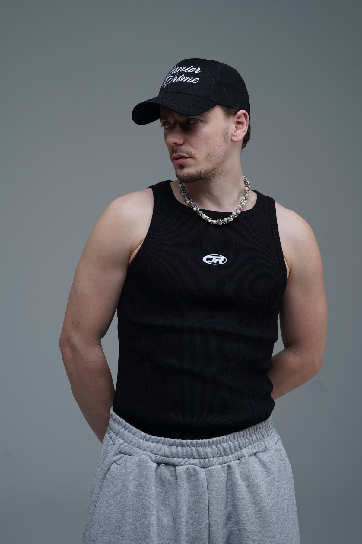 Jr Logo Şerit Detay Siyah Fit Atlet