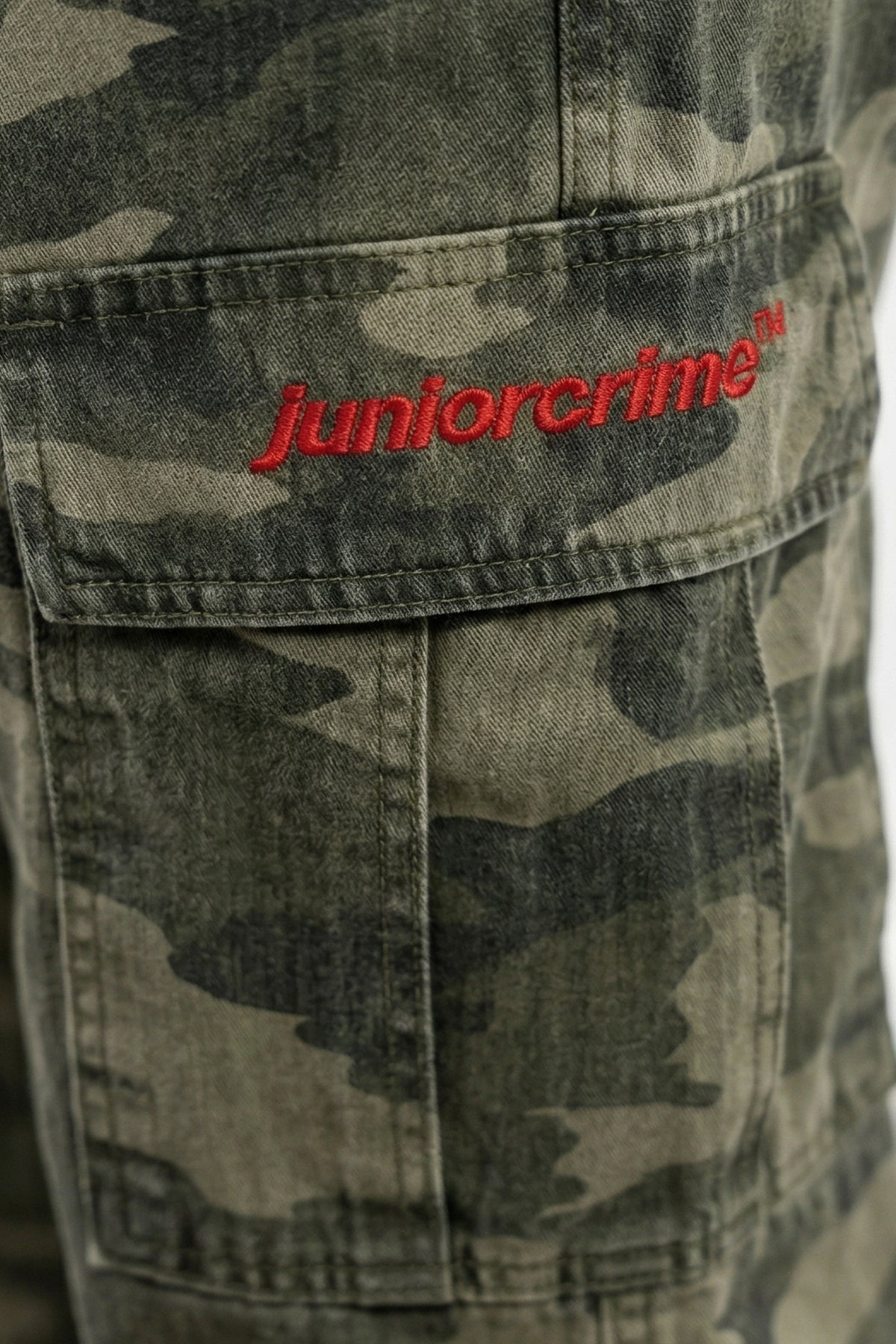 JR Camo Desen Low Waist Baggy Pantolon