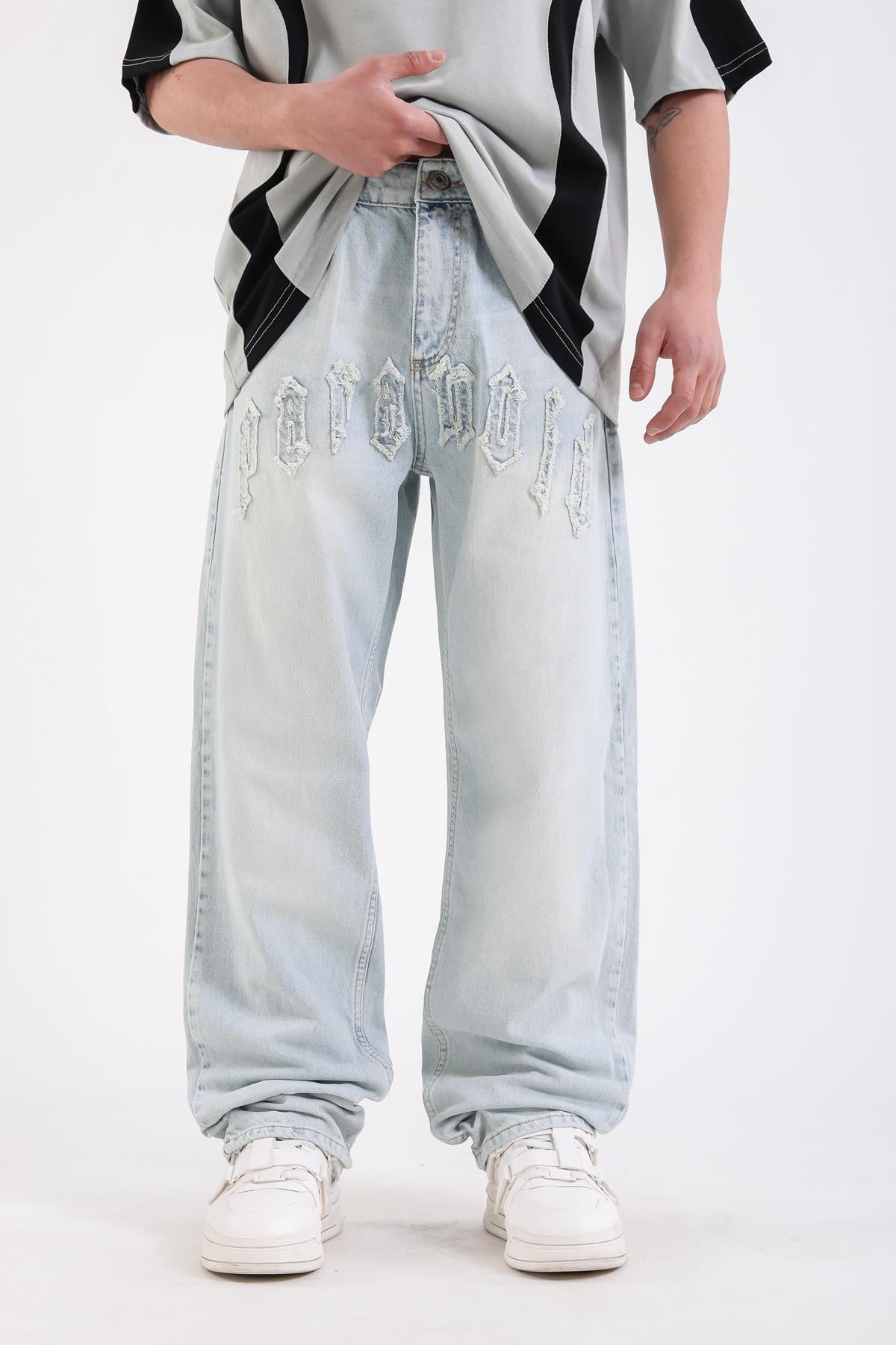 Paranoid Patch Detay Açık Mavi Jean Pantolon