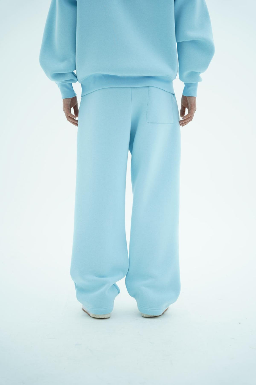 JR Logo Baby Blue Baggy Eşofman Altı