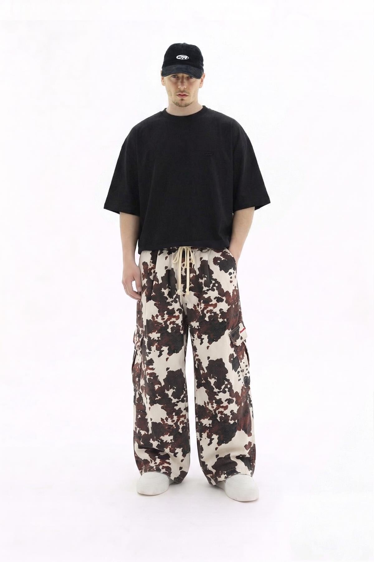 JR Yıkama Efektli Low Waist Pantolon