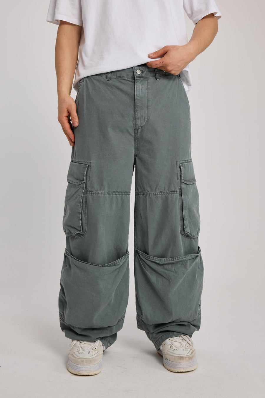 Kanguru Cep Detay Baggy Pantolon