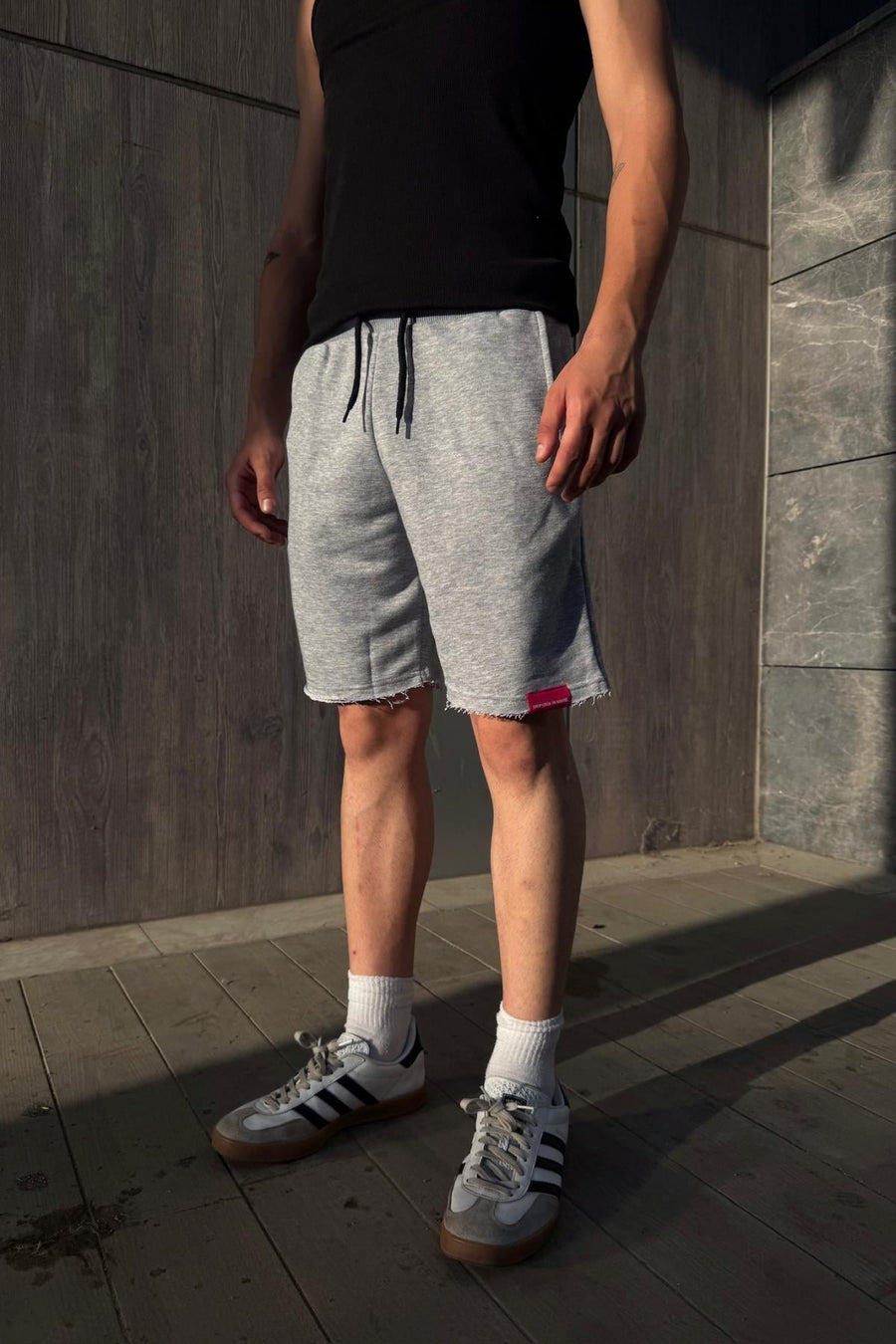 Gri Basic Fit Şort JC01
