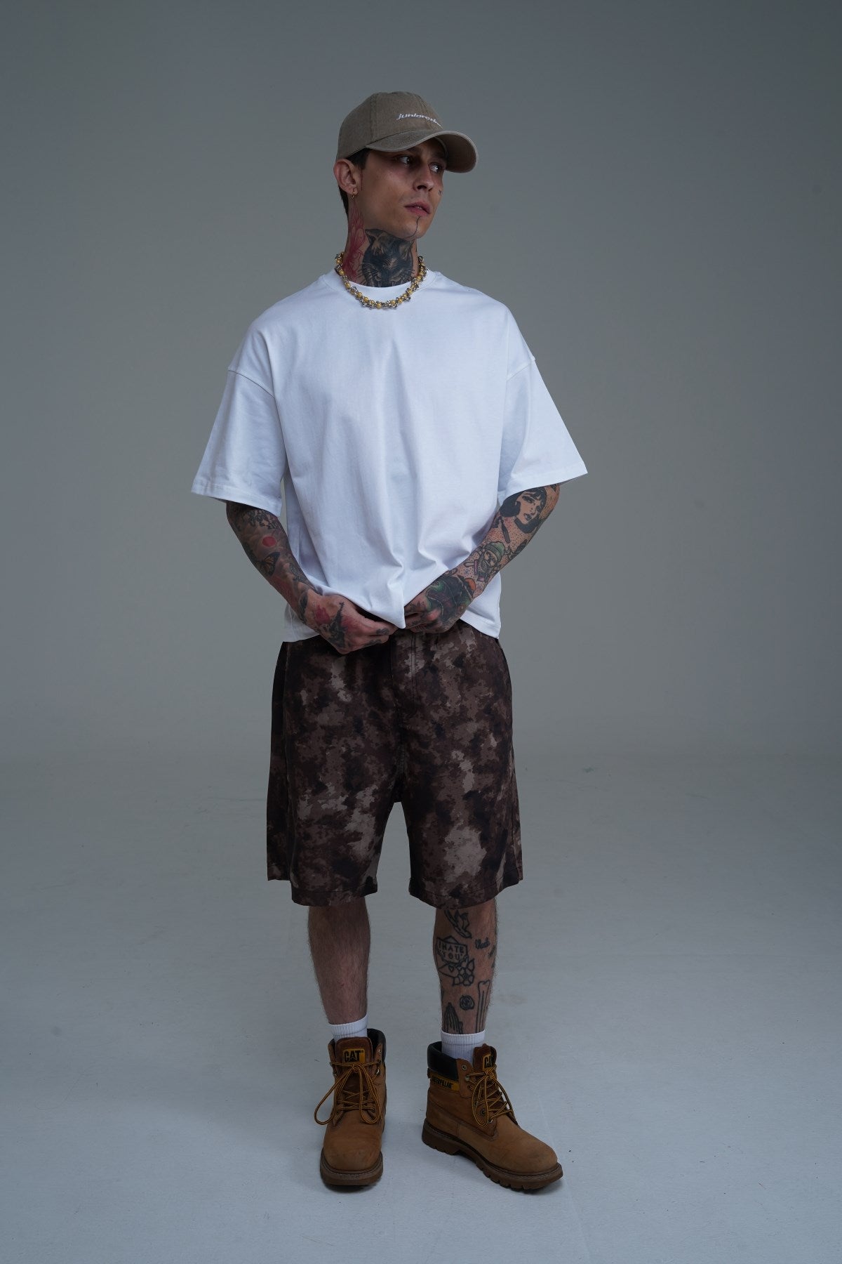 JR Beyaz Boxy Fit Basic Oversize Tshirt