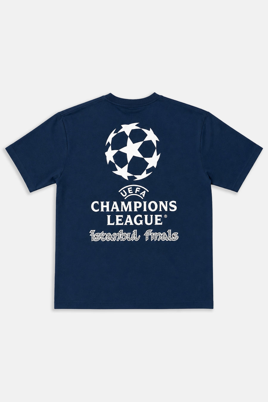 Champions Baskılı Lacivert Oversize Tshirt