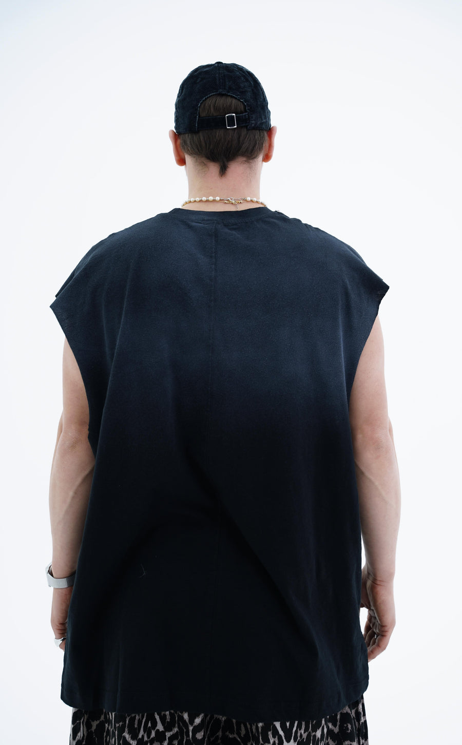 Yıkama Efektli Siyah Oversize Atlet CT01 MRT1754