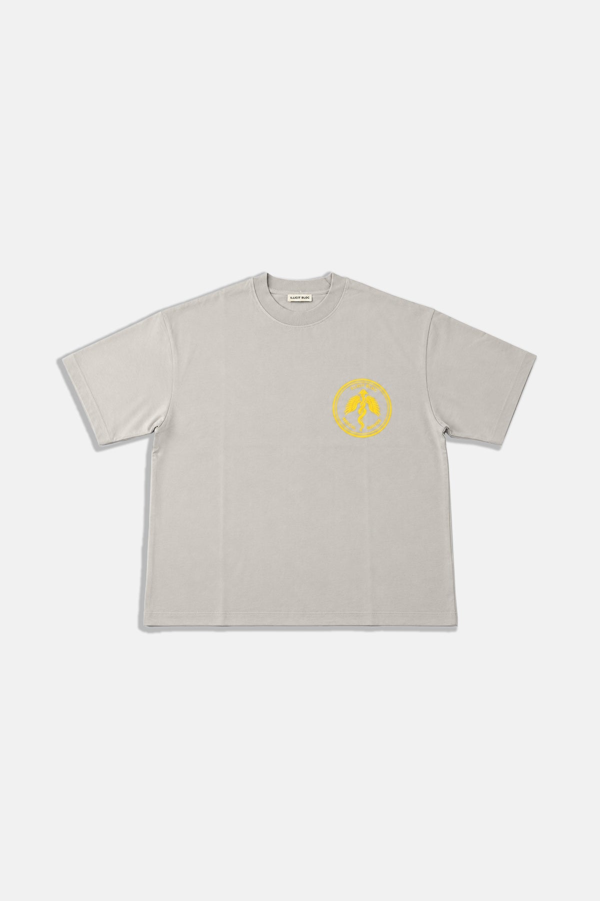 Medical Baskılı Gri Oversize Tshirt SR01