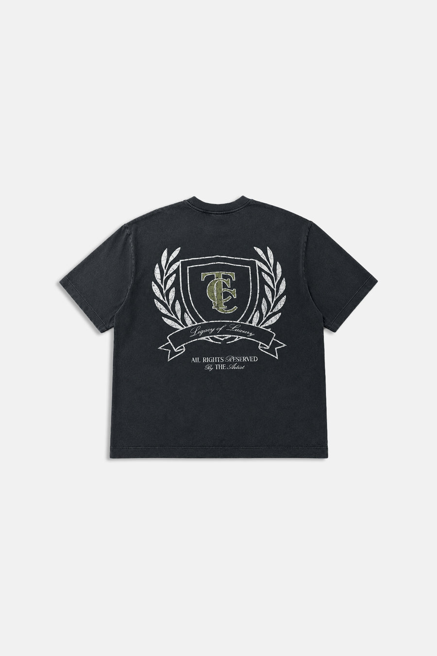 TCC Baskılı Antrasit Oversize Tshirt