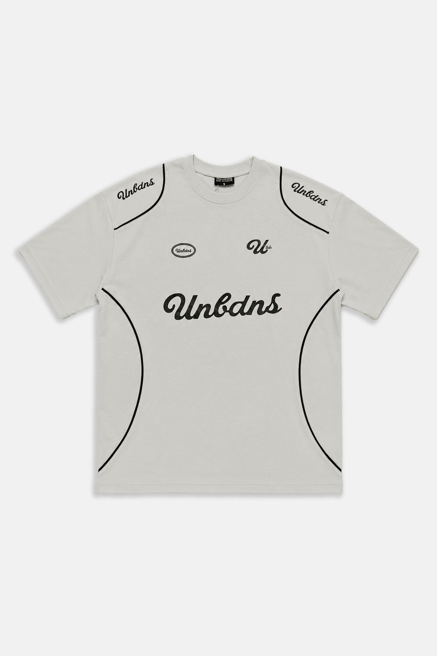 Unbnds Baskılı Gri Oversize Tshirt