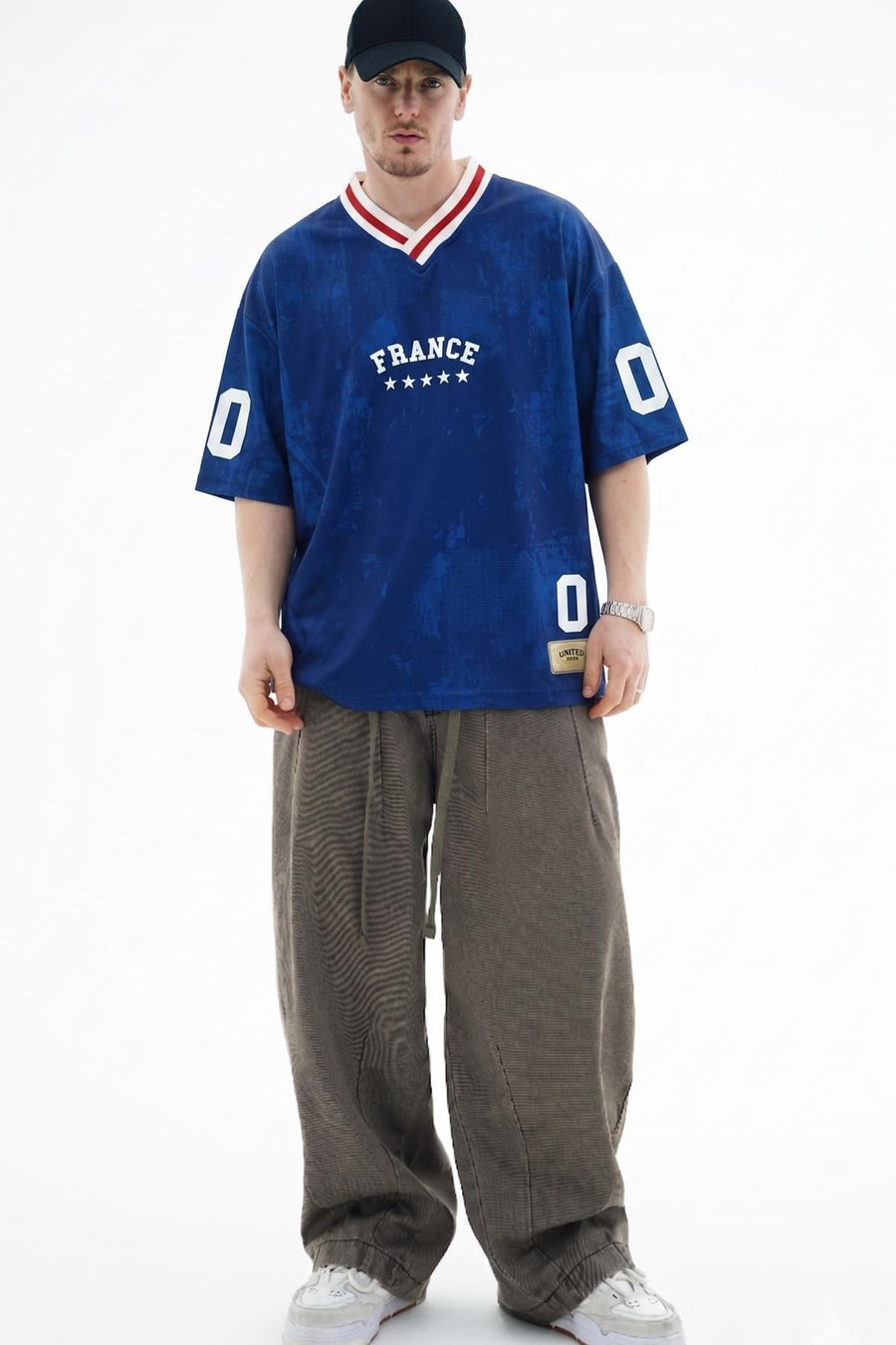 France Baskılı Oversize Forma Tshirt JC01 26Y164