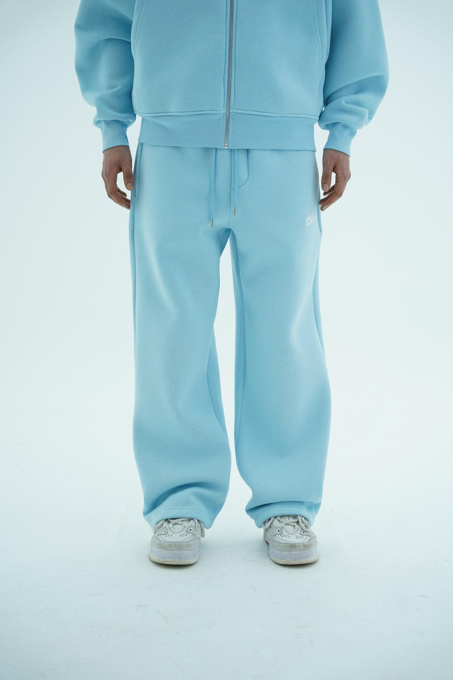 JR Logo Baby Blue Baggy Eşofman Altı