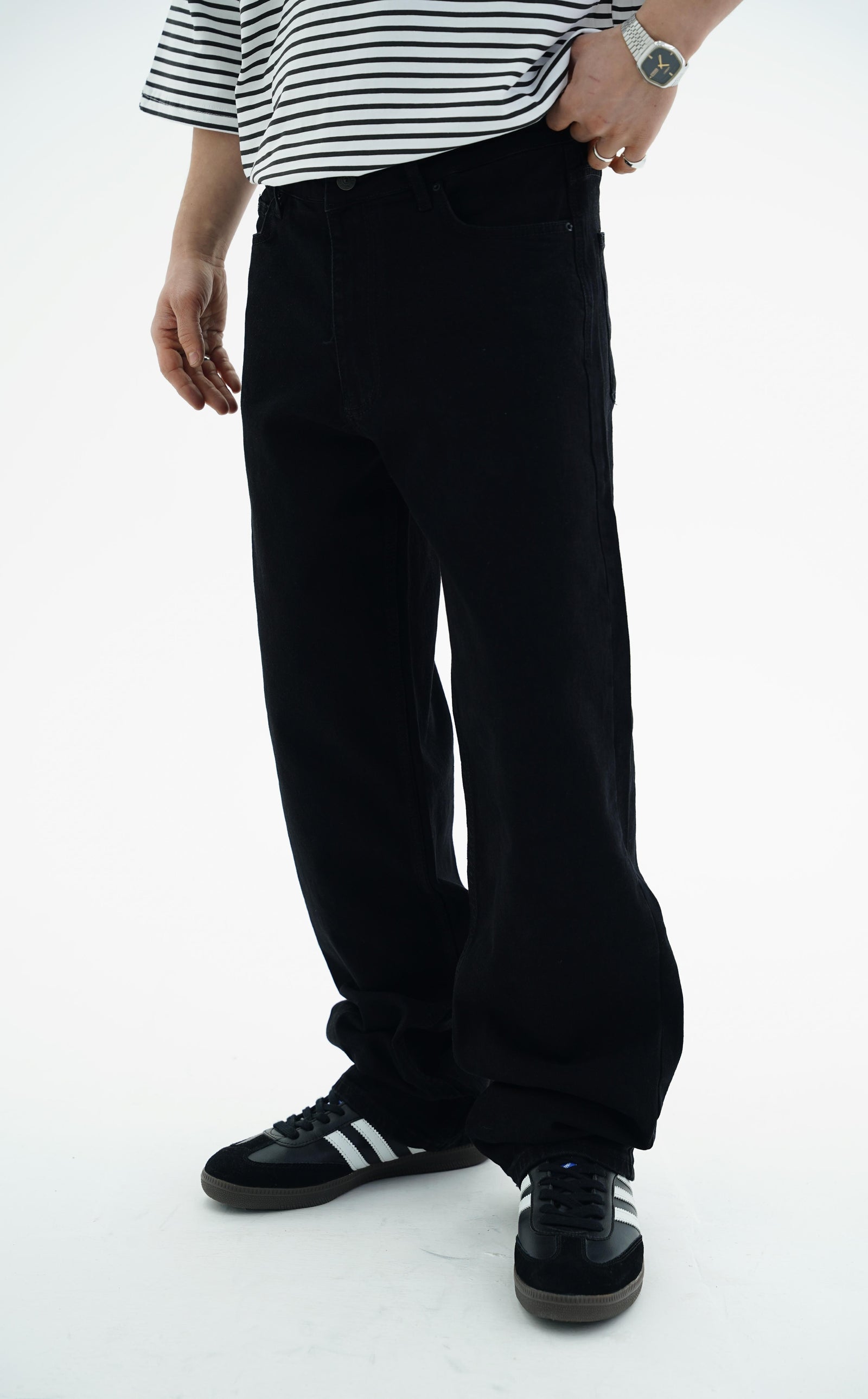 Siyah Regular Jean Pantolon CT01 6623-L