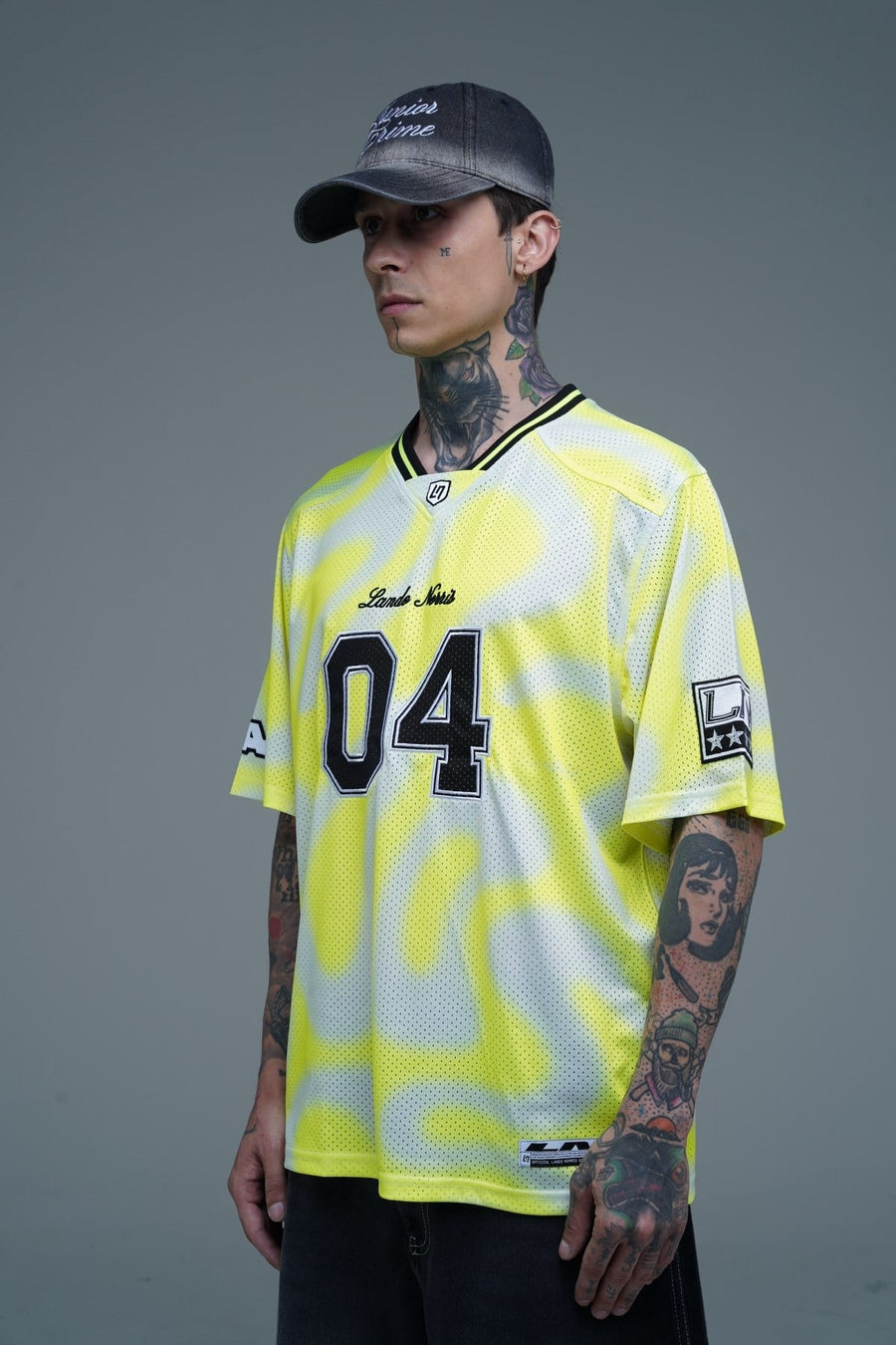 Patch Detay Neon Oversize Forma Tshirt