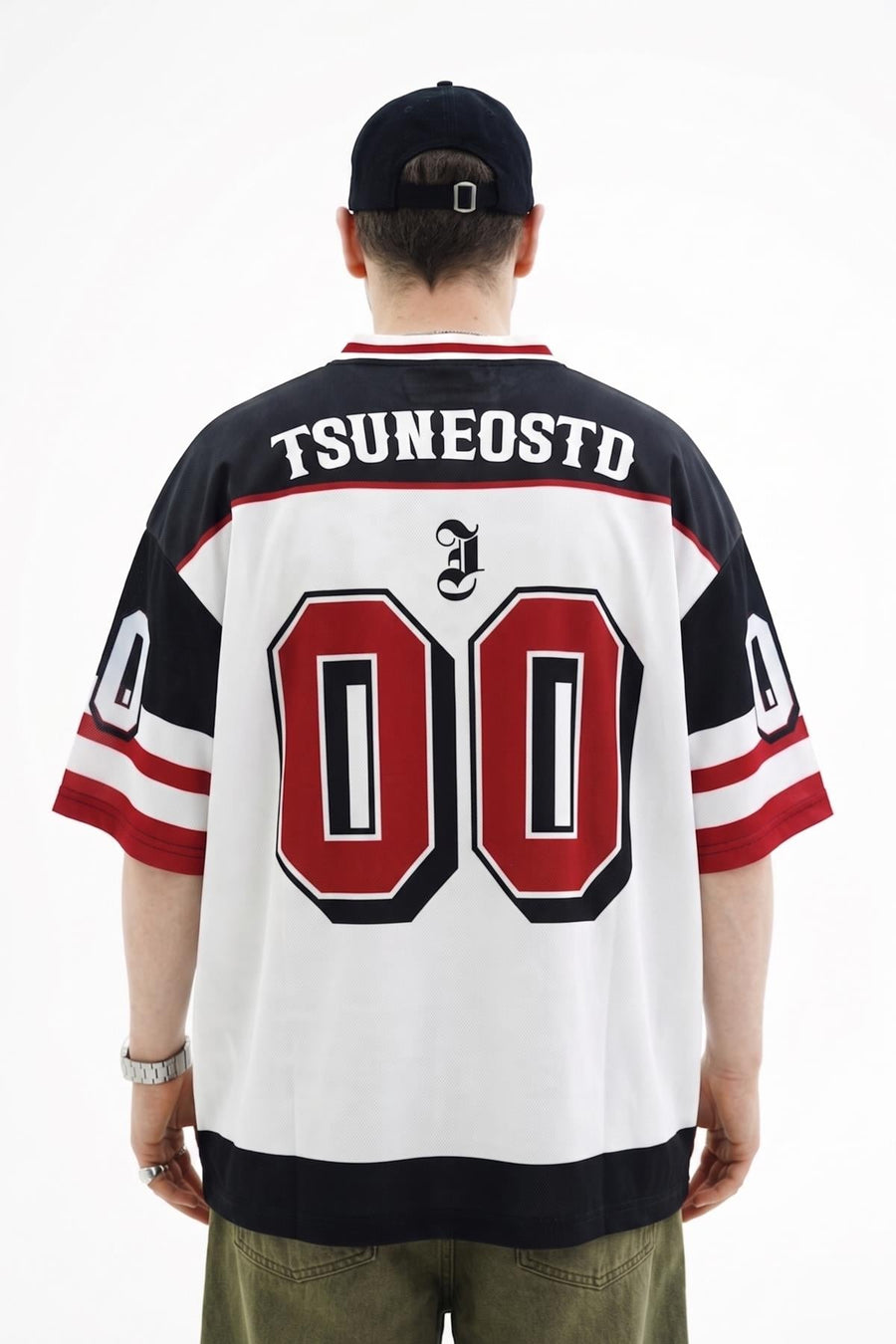 Tsuneo Baskılı Oversize Forma Tshirt JC01 26Y196