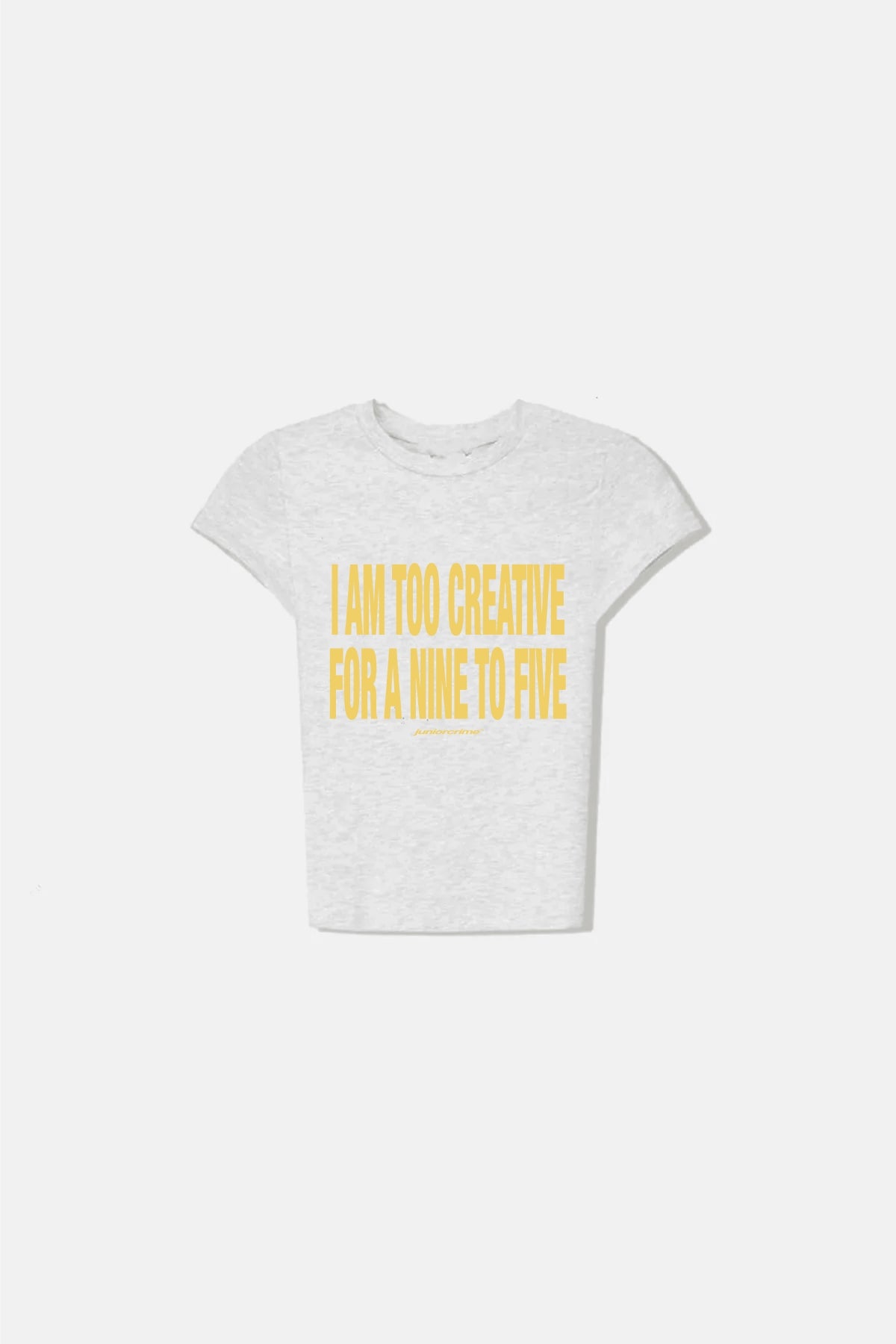 JR Creative Baskılı Gri Kadın Fit Top