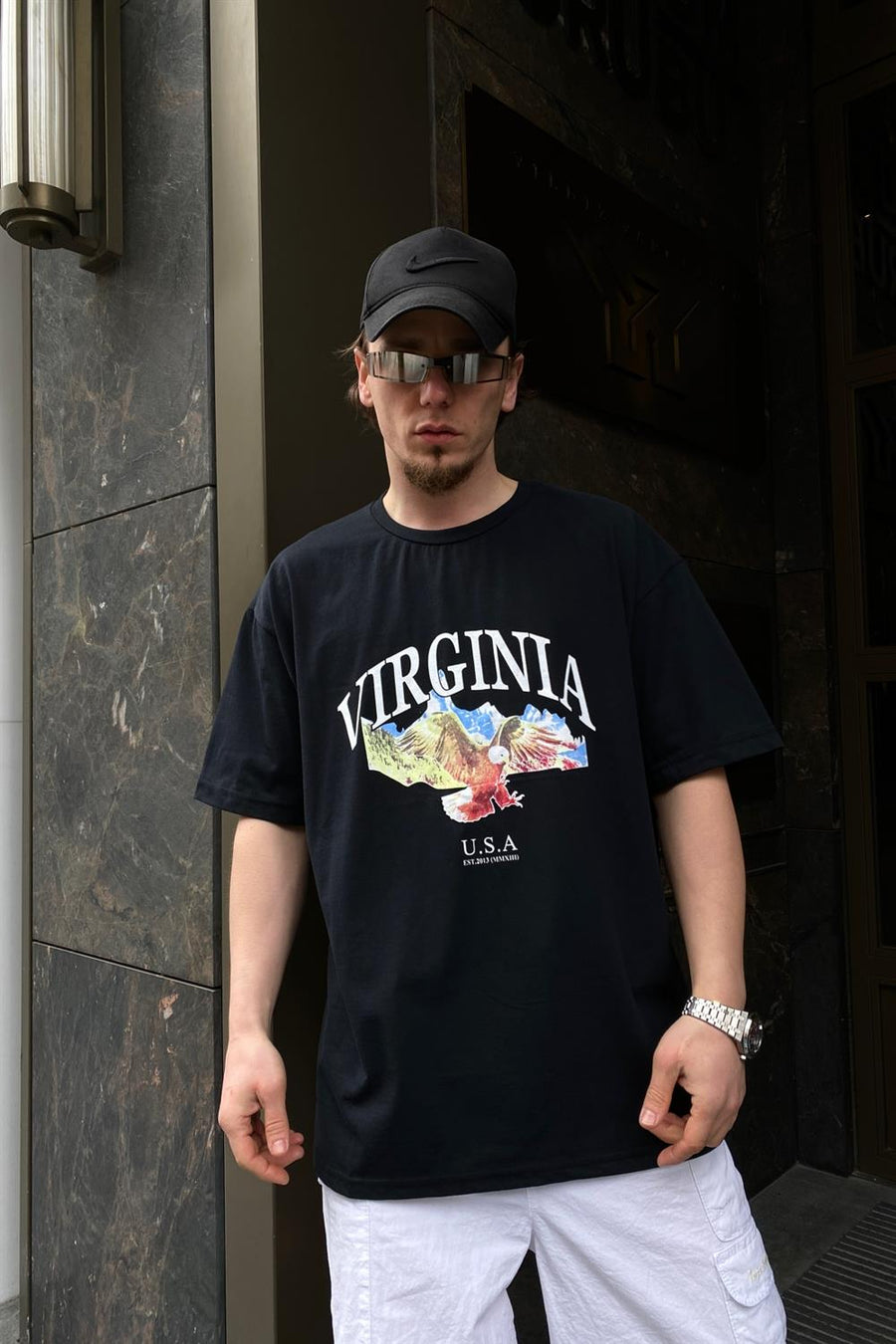 Virginia Baskılı Oversize Tshirt T542
