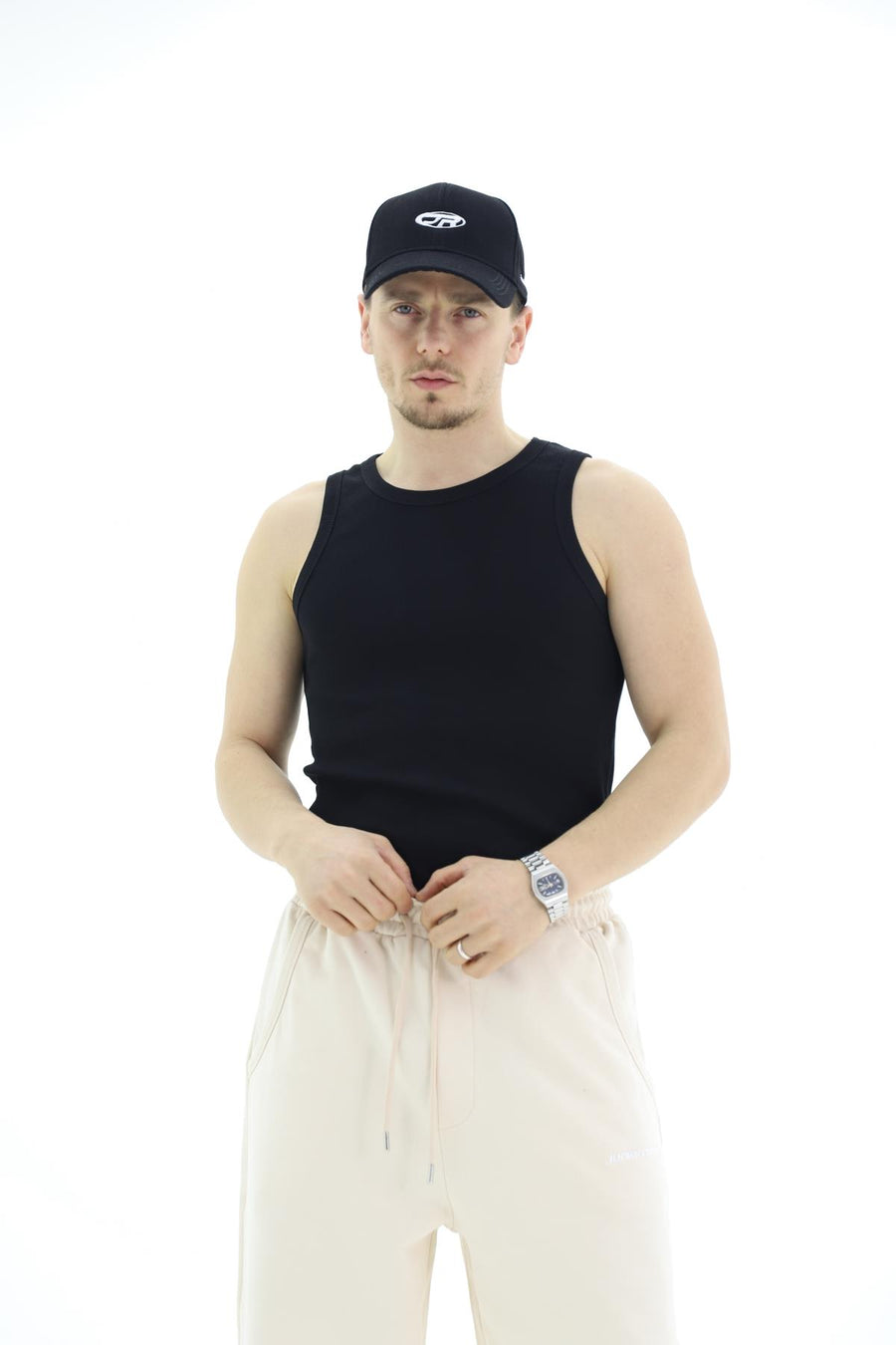 Fitilli Siyah Mavi Logo Fit Atlet