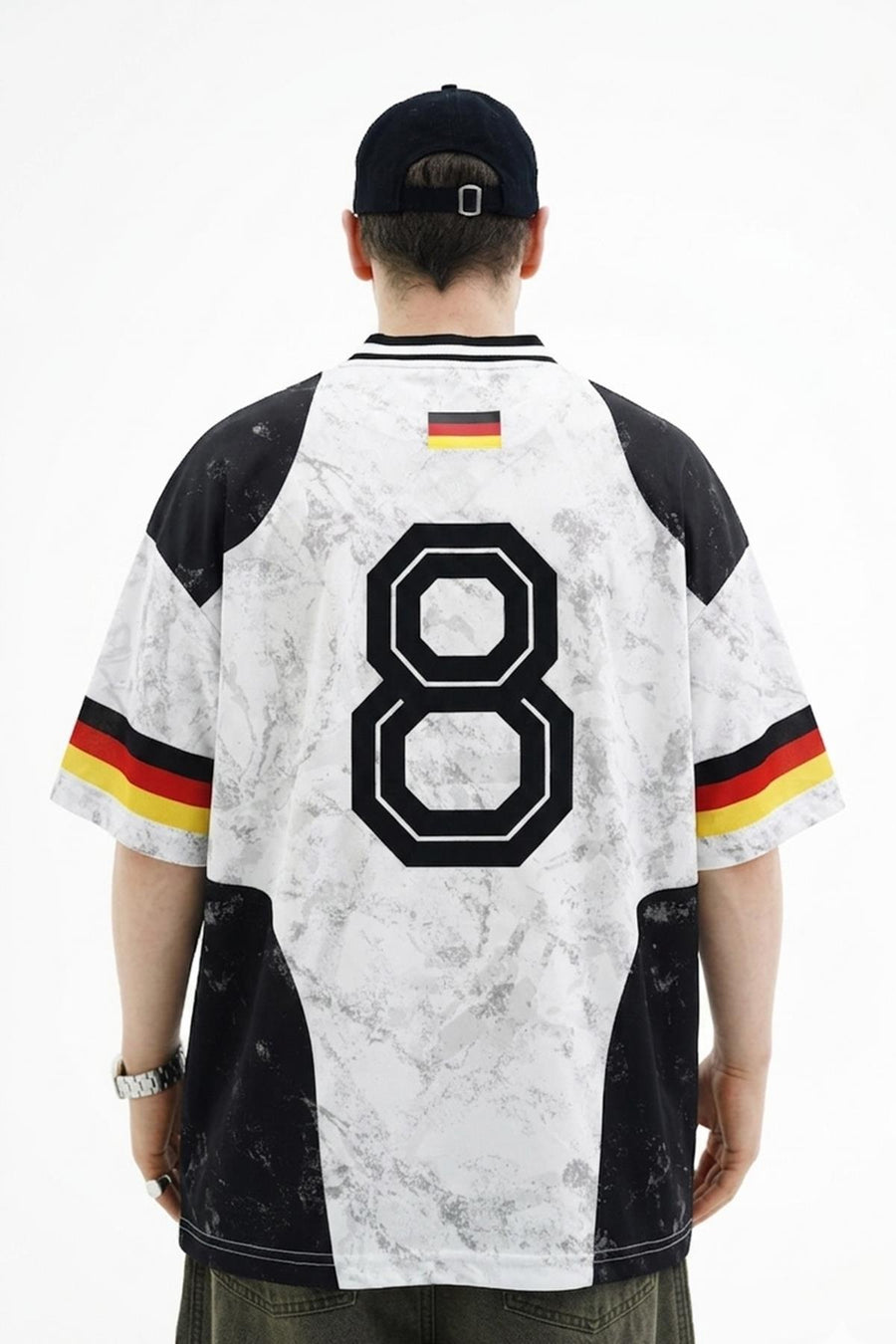 Germany Baskılı Oversize Forma Tshirt JC01 26Y192