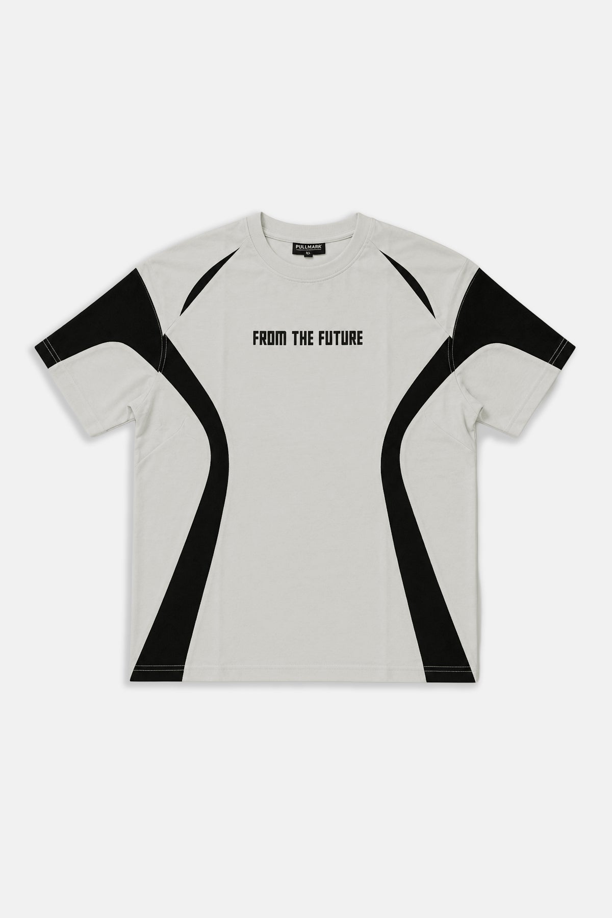 Future Baskılı Gri Oversize Tshirt