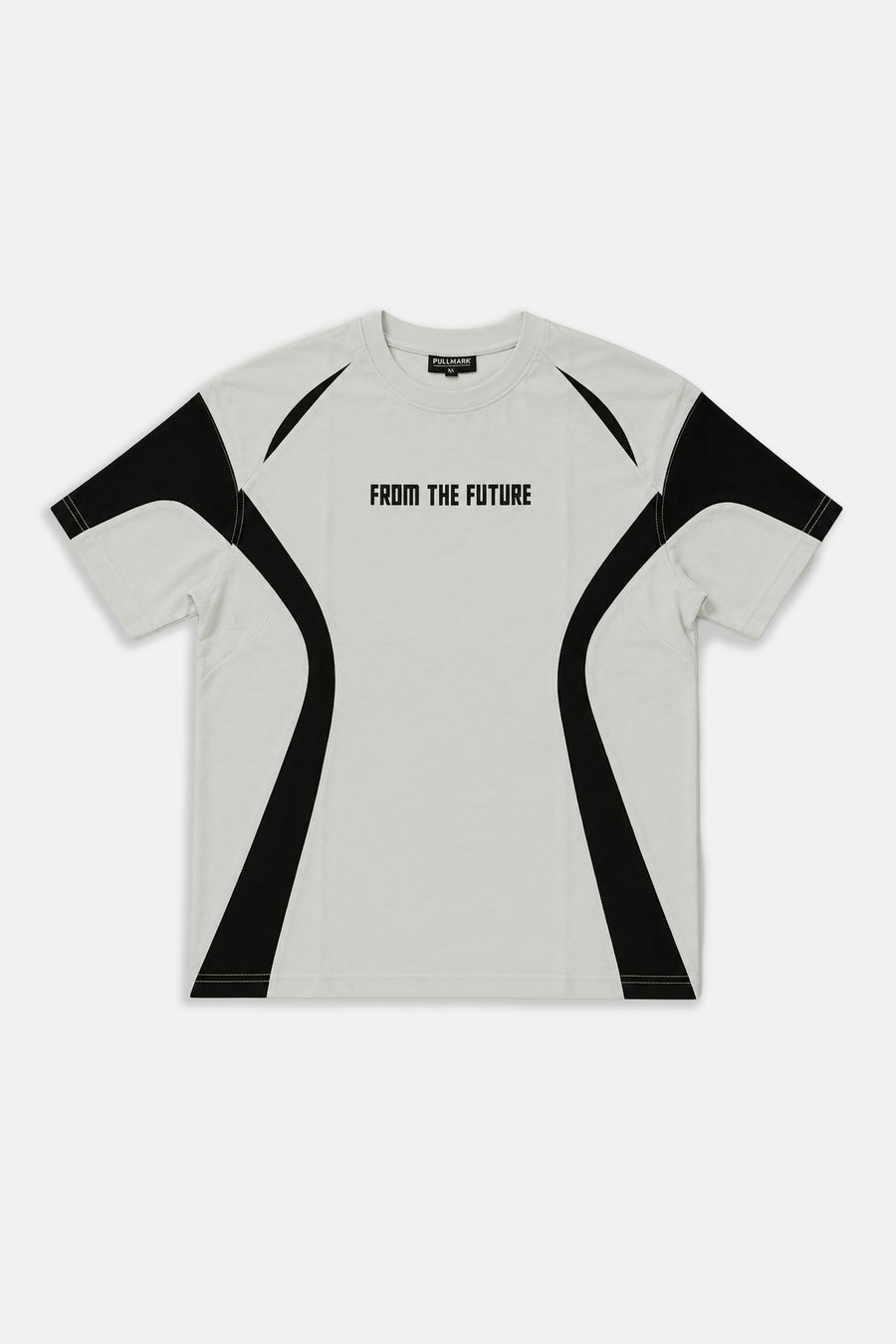Future Baskılı Gri Oversize Tshirt