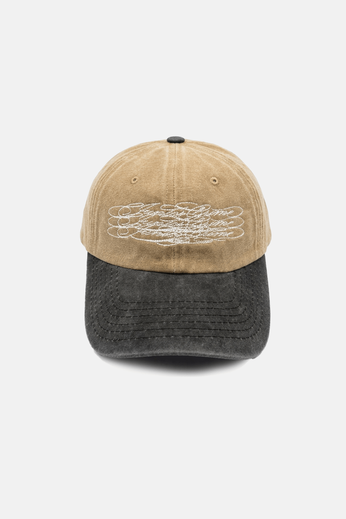 JR Signature Double Color Light Brown Cap