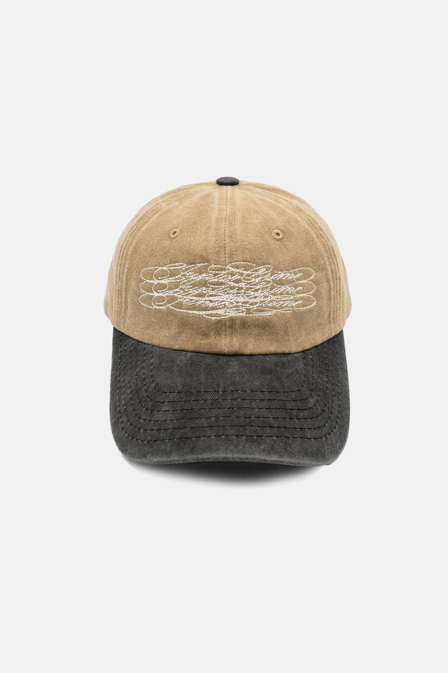 JR Signature Double Color Light Brown Cap