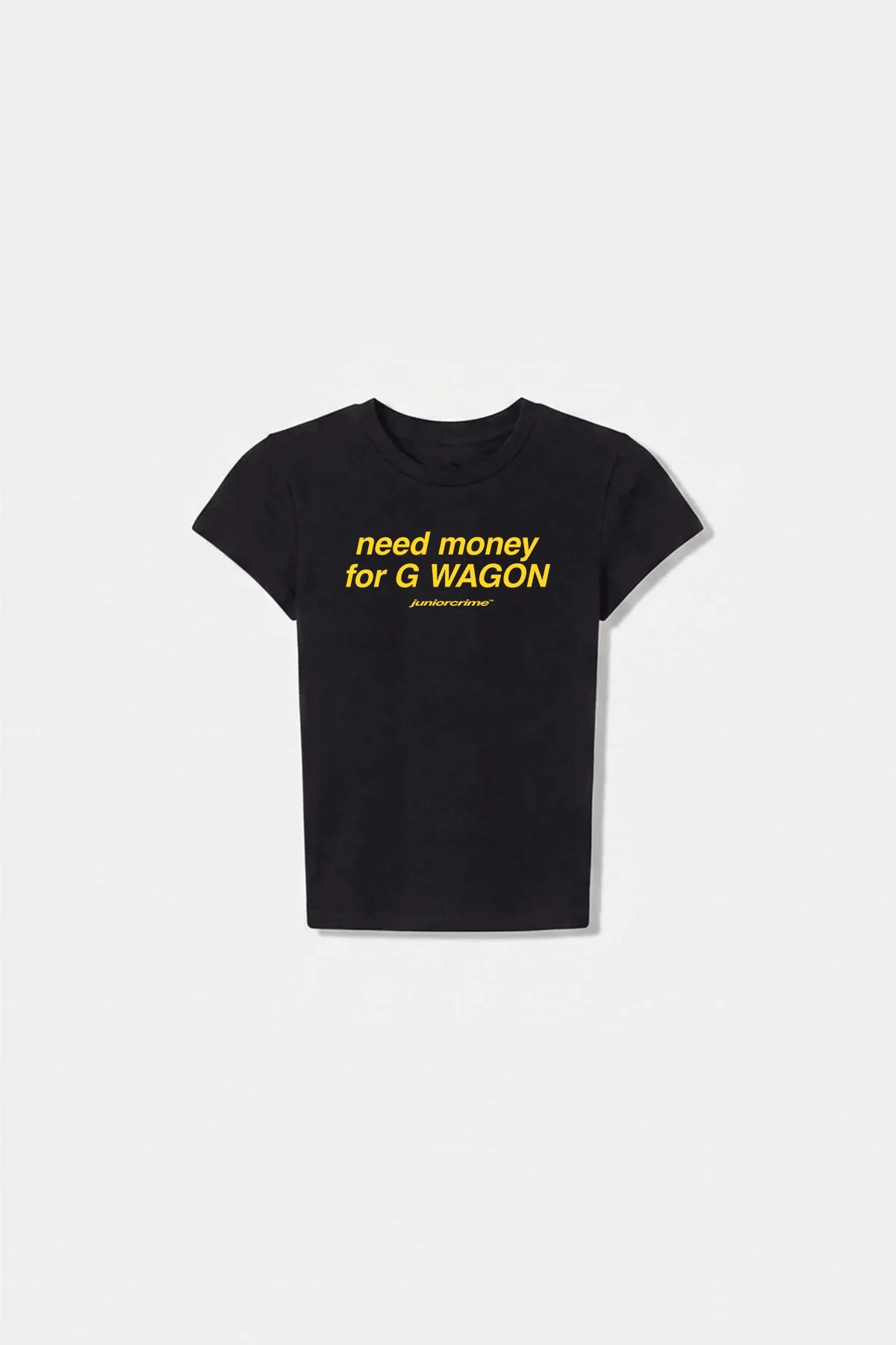 JR Need Money Baskılı Siyah Kadın Fit Top