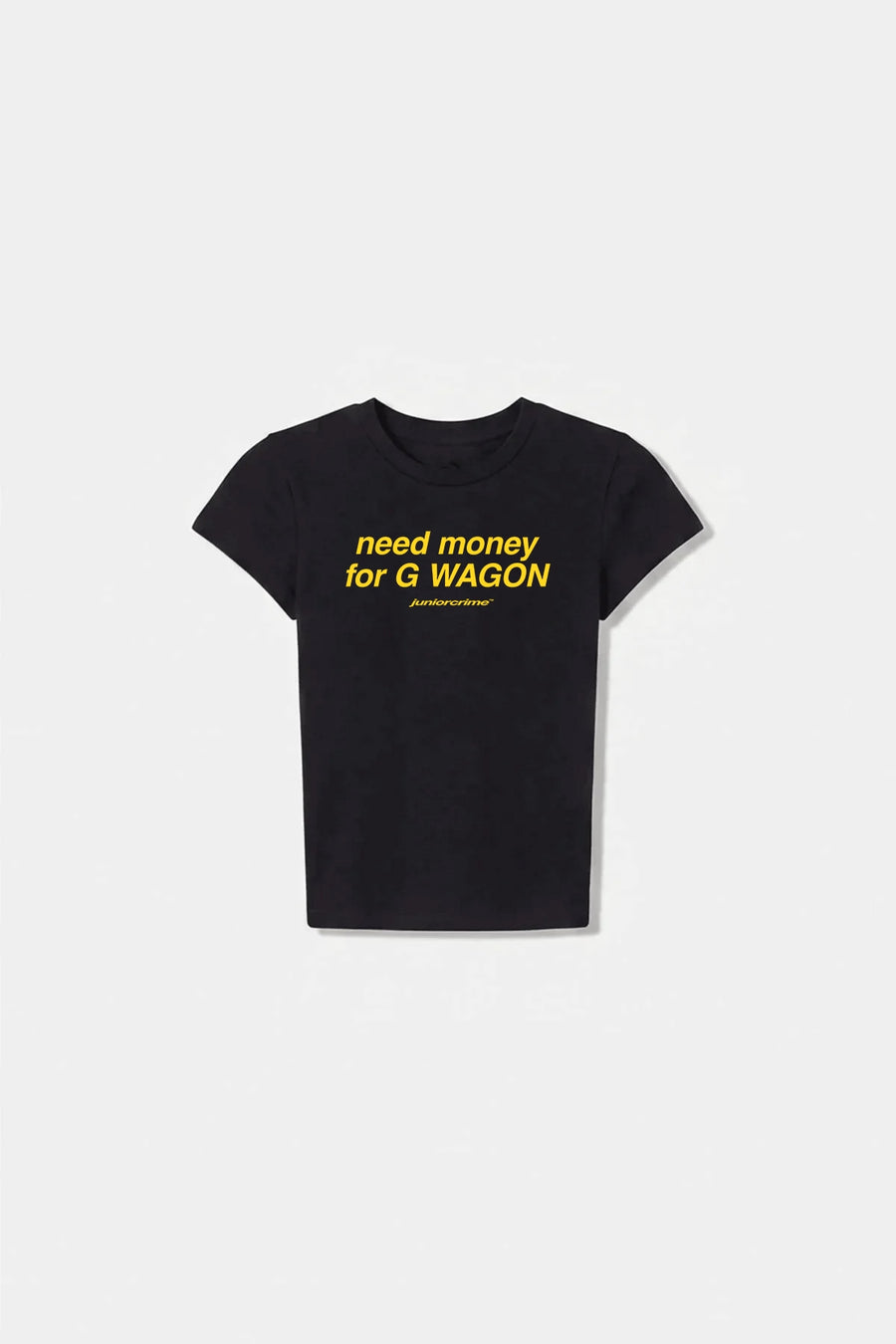 JR Need Money Baskılı Siyah Kadın Fit Top