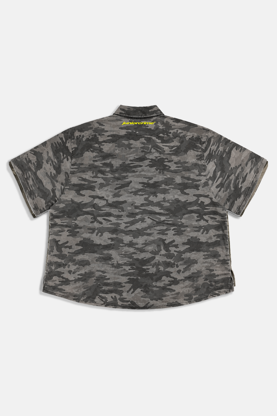 JR Signature Nakışlı Kamuflaj Desen Boxy Fit Gömlek
