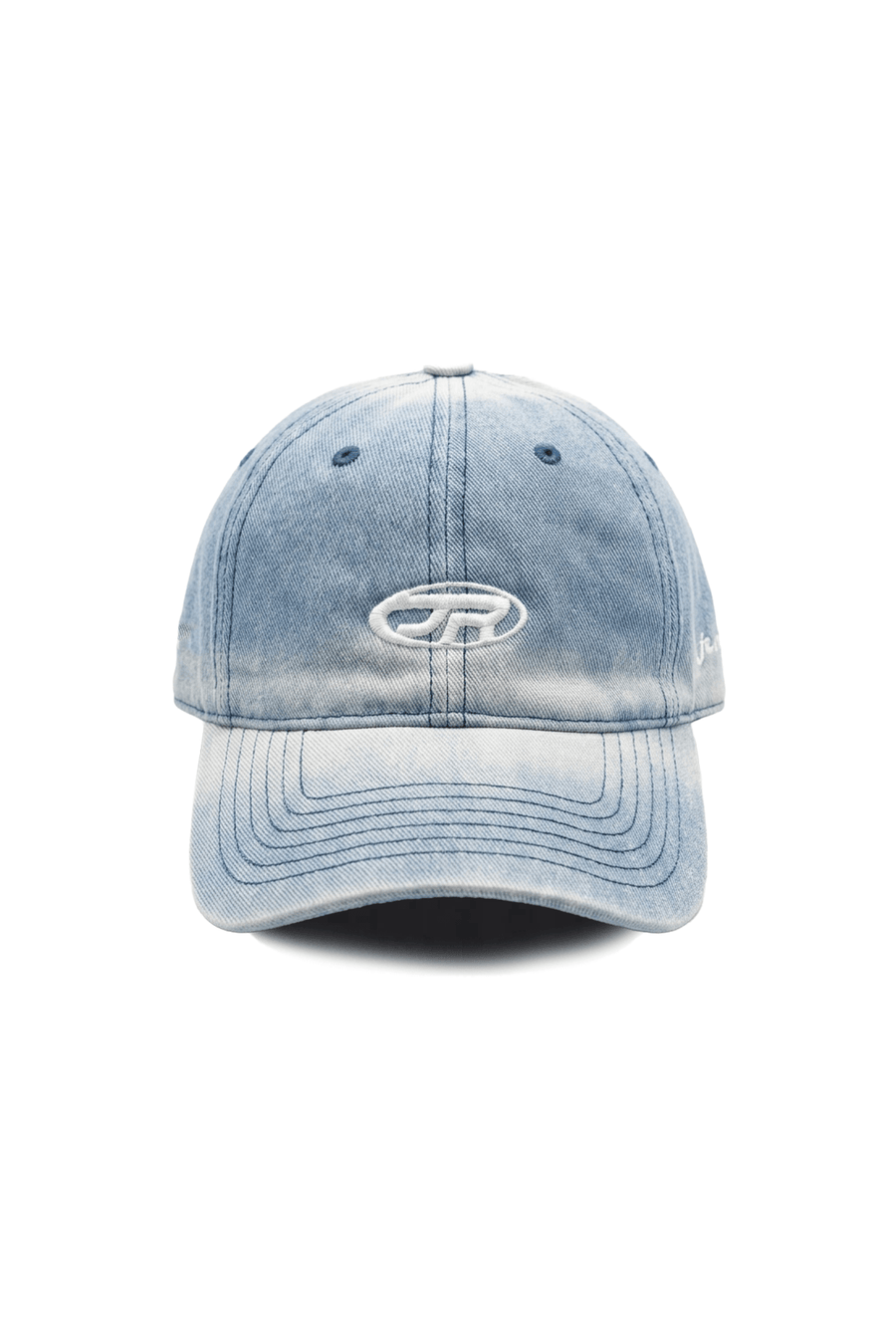 JR Logo Yıkama Efektli Mavi Cap