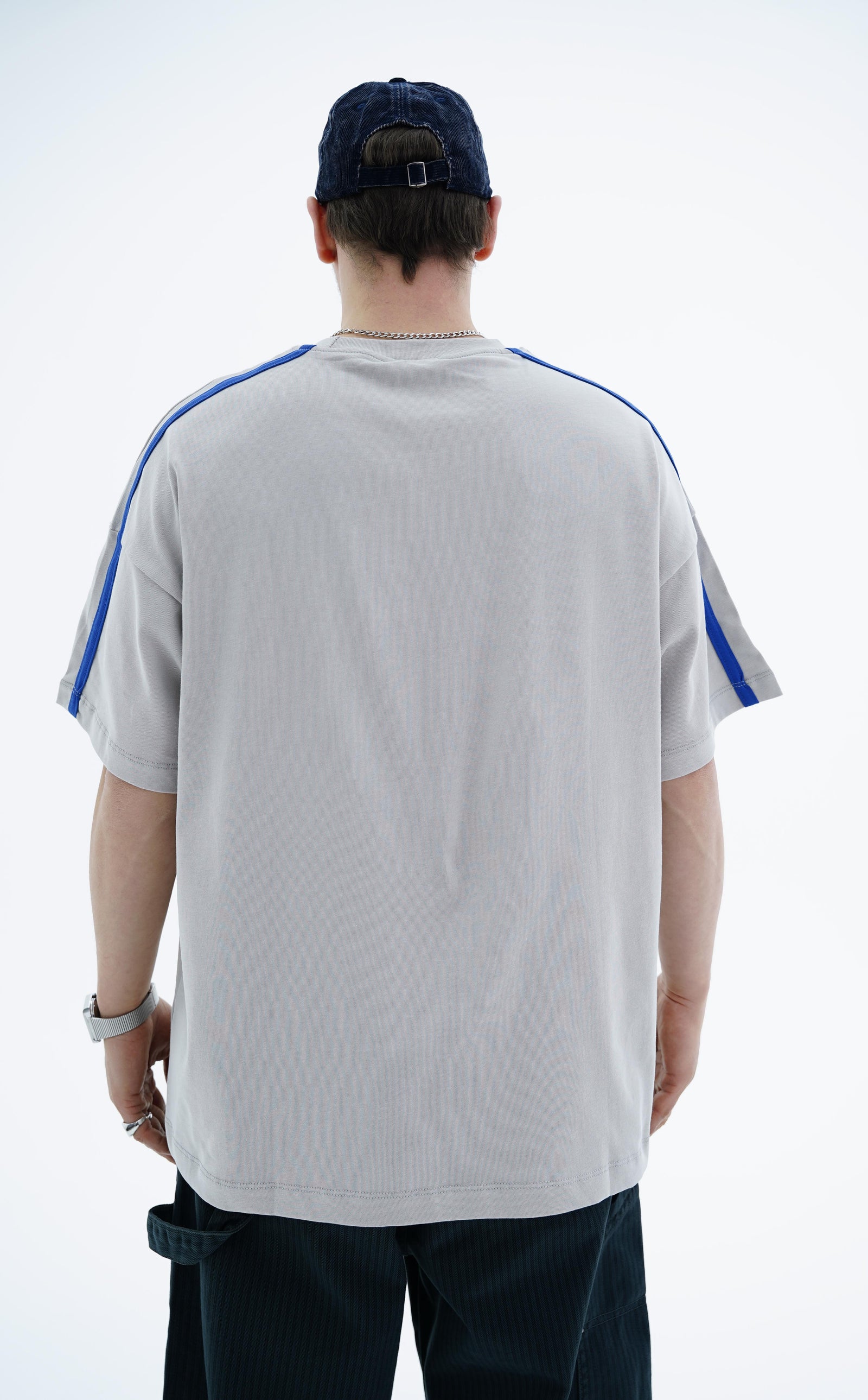 Frontier Patch Detay Gri Oversize Tshirt JC01 26Y125