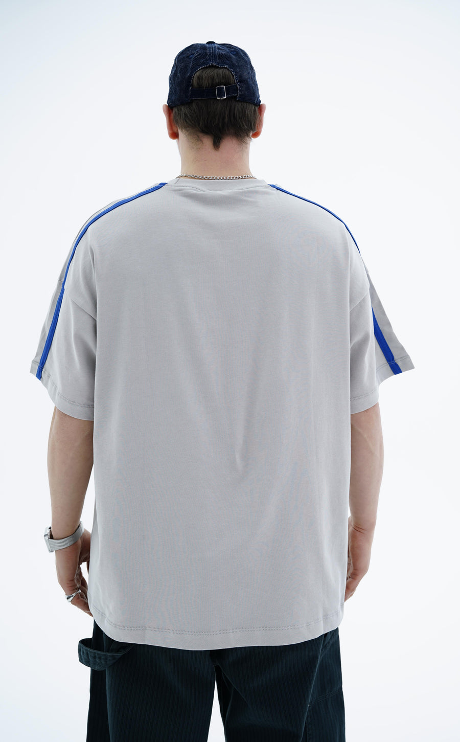 Frontier Patch Detay Gri Oversize Tshirt JC01 26Y125
