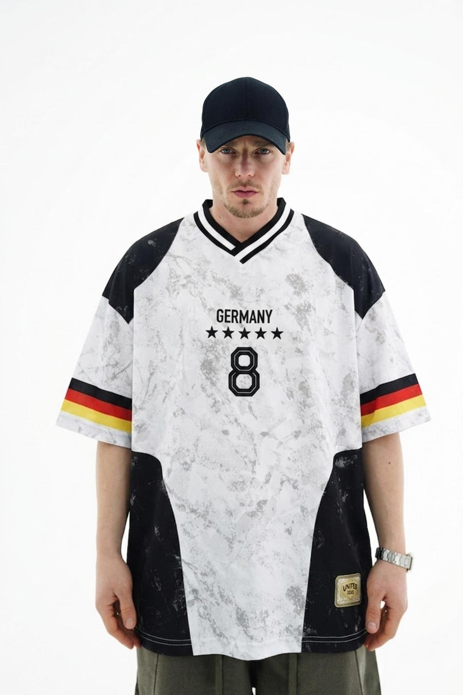 Germany Baskılı Oversize Forma Tshirt JC01 26Y192