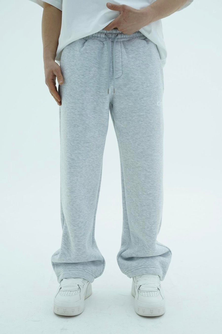 JR Logo Gri Melanj Baggy Eşofman Altı