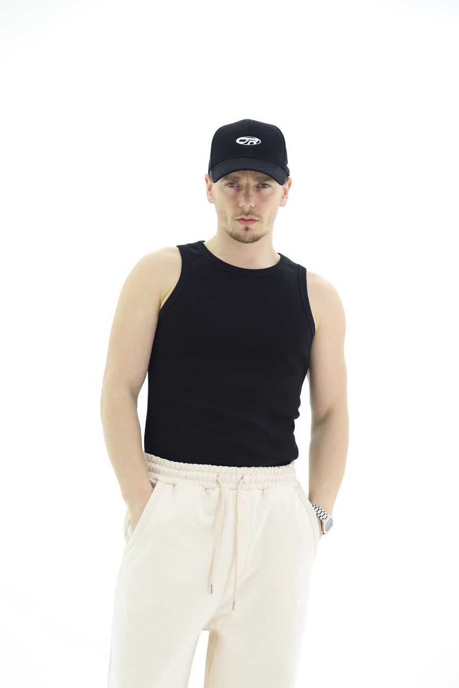 Fitilli Siyah Mavi Logo Fit Atlet